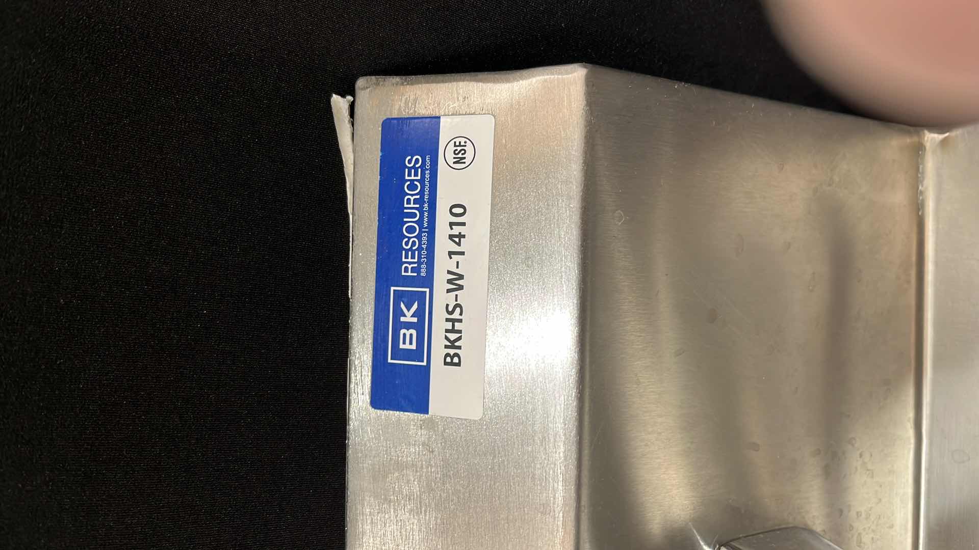 Photo 1 of BK RESOURCES STAINLESS STEEL HAND SINK 17.25” X 15.5” X 14”H (MODEL #BKHS-W-1410)