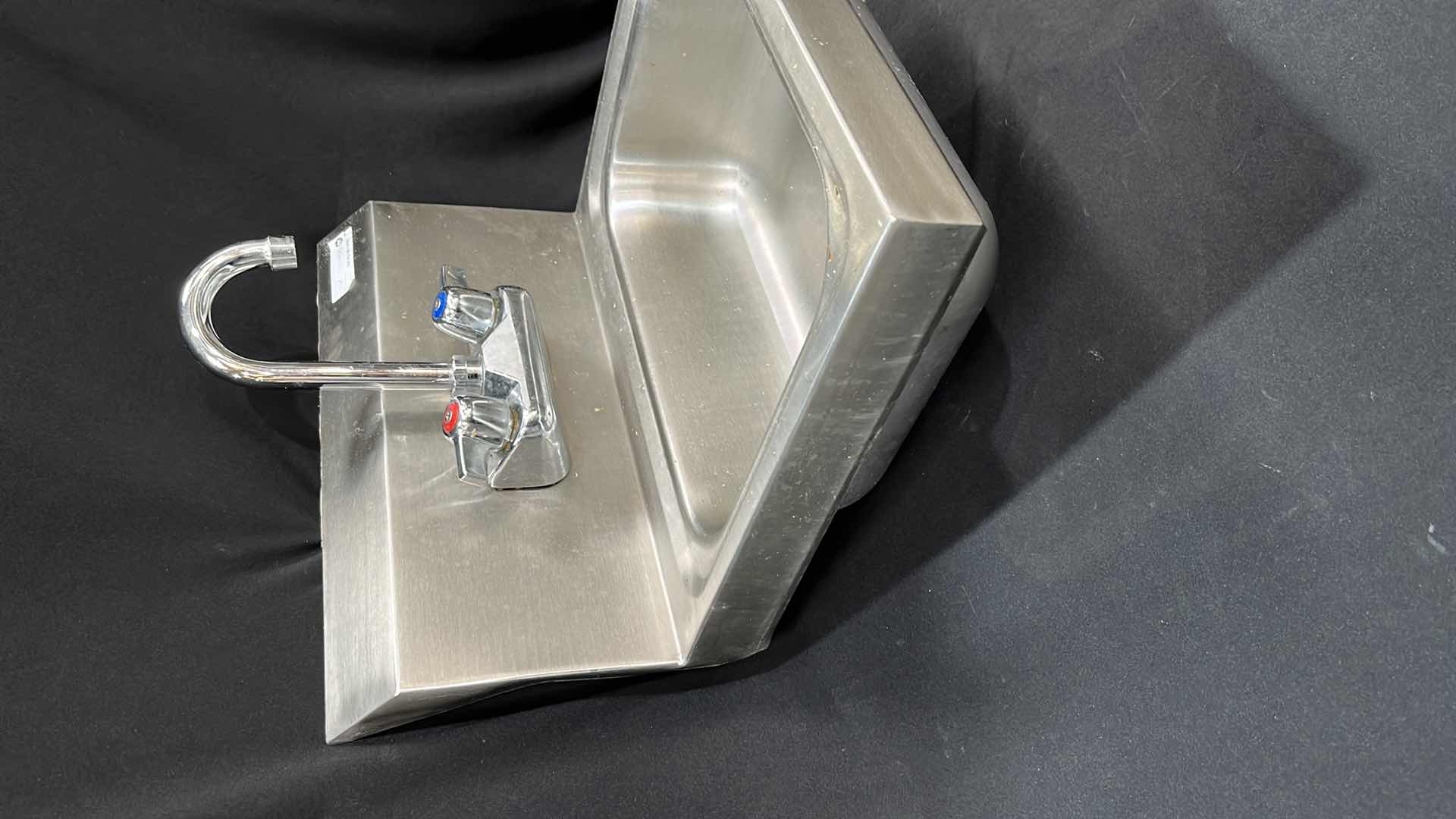 Photo 1 of BK RESOURCES STAINLESS STEEL HAND SINK 17.25” X 15.5” X 14”H (MODEL #BKHS-W-1410)