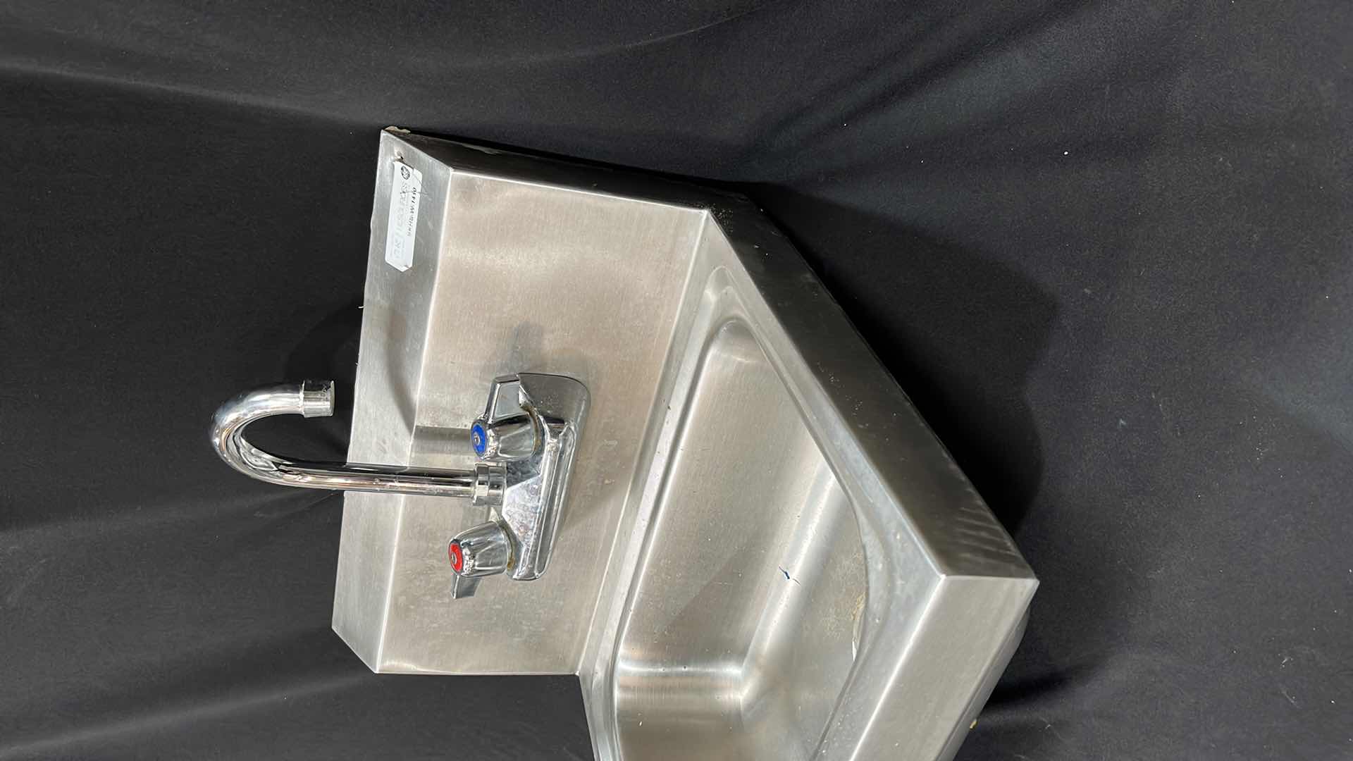 Photo 1 of BK RESOURCES STAINLESS STEEL HAND SINK 17.25” X 15.5” X 14”H (MODEL #BKHS-W-1410)