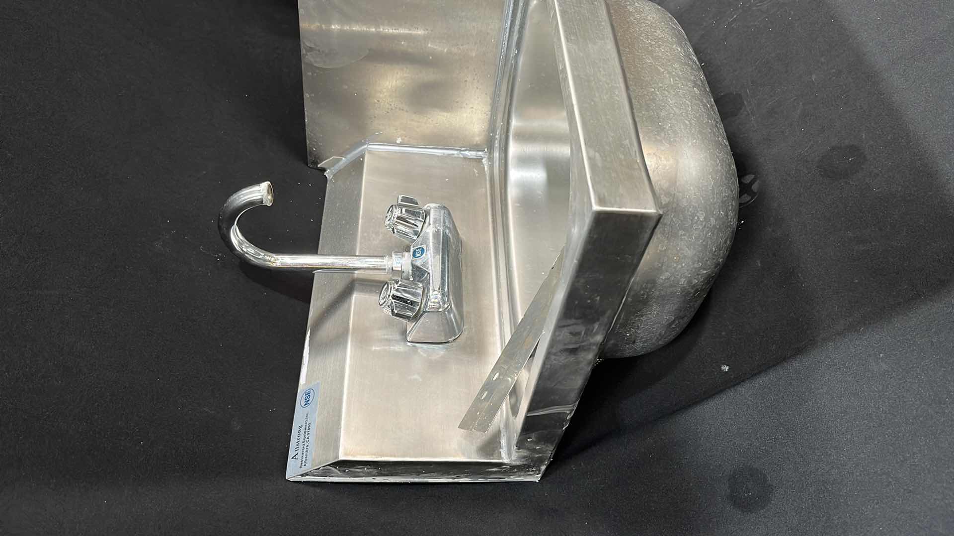Photo 1 of ALLSTRONG RESTAURANT EQUIPMENT STAINLESS STEEL HAND SINK 15” X 15.75” X 15.5”H