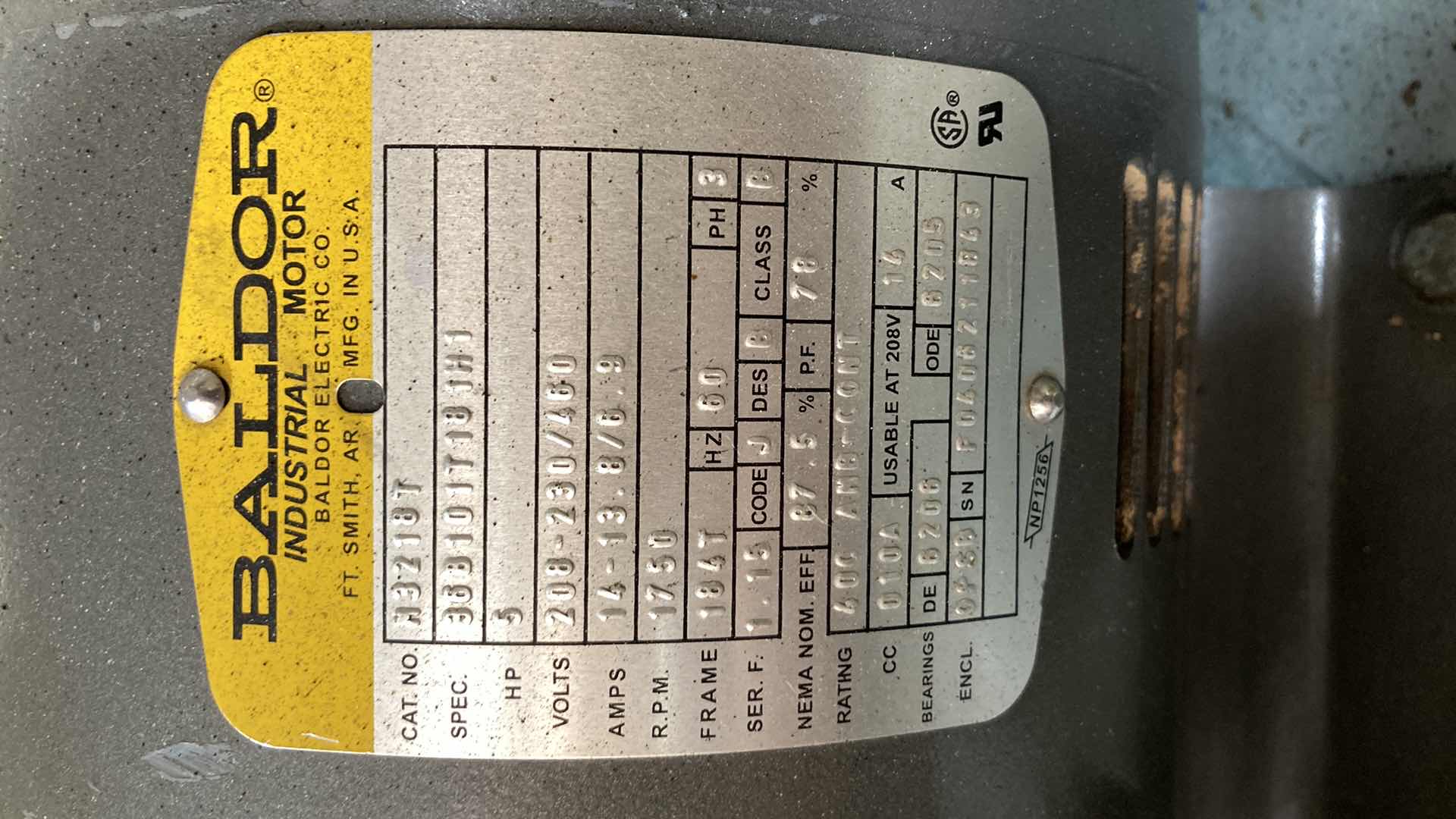 Photo 1 of CIASONS AIR COMPRESSOR 80GAL 5HP 230VOLT MODEL SS-B4780HDA