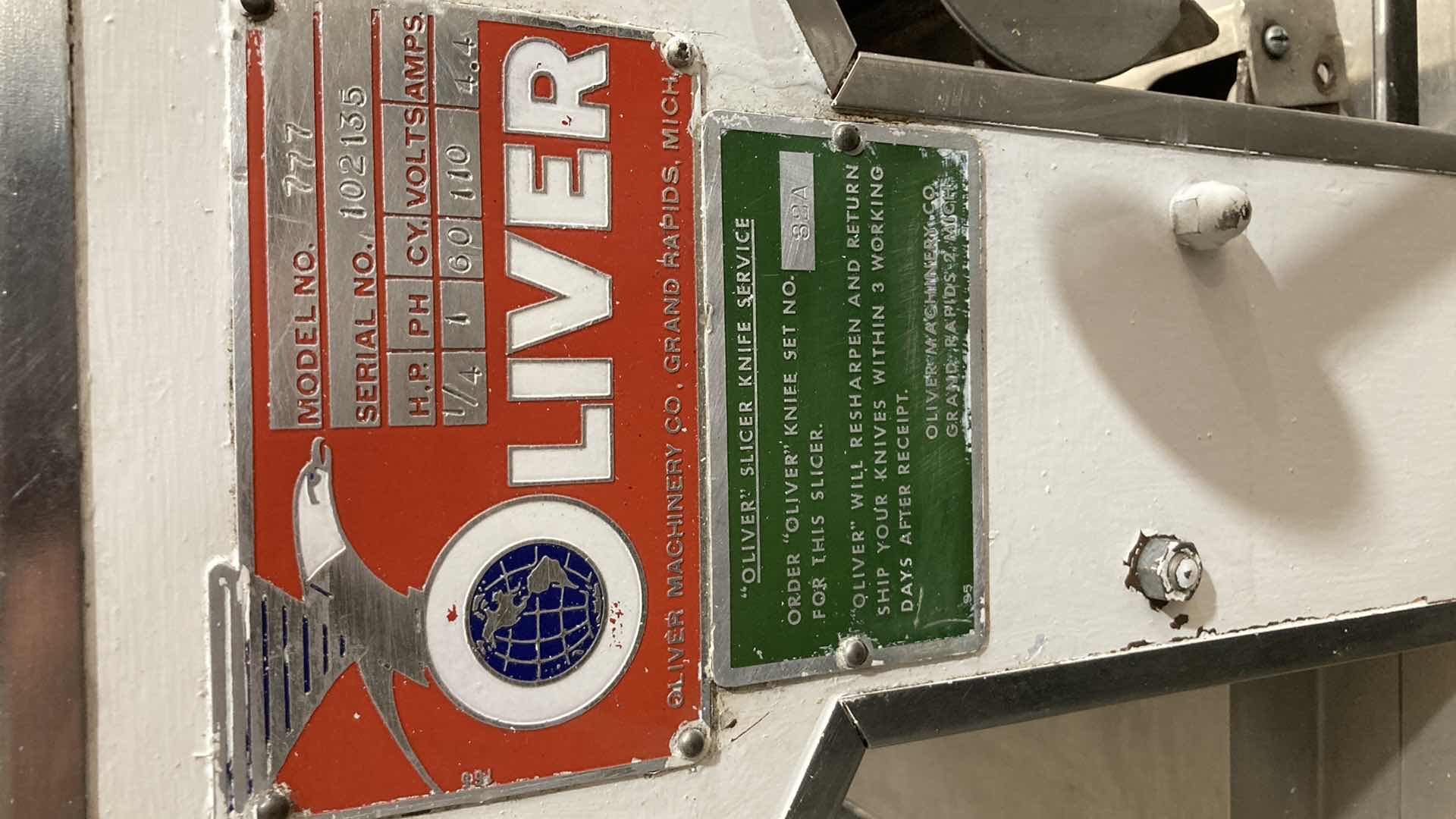 Photo 11 of OLIVER INDUSTRIAL BREAD SLICER MODEL 777