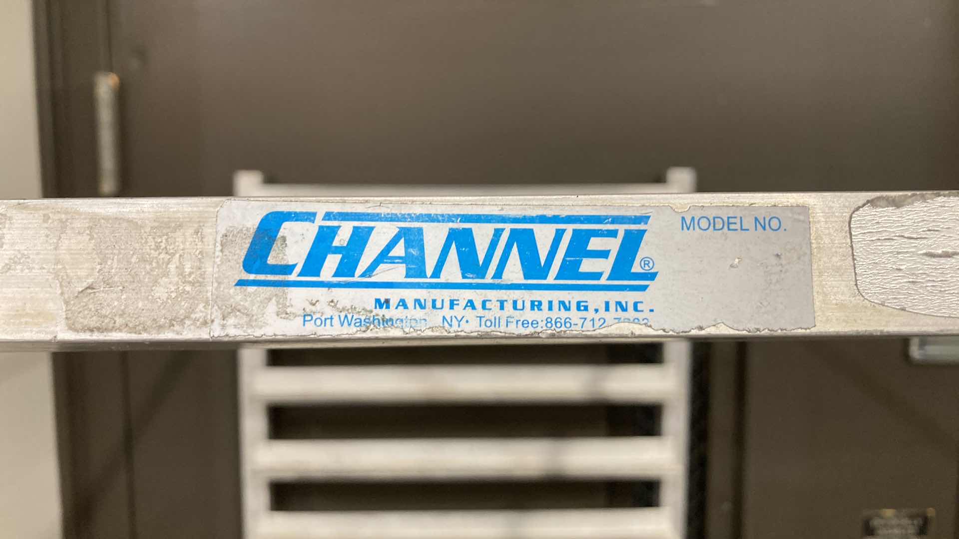 Photo 1 of CHANNEL ROLLING SHEET PAN RACK 29” X 18.5” H 69”