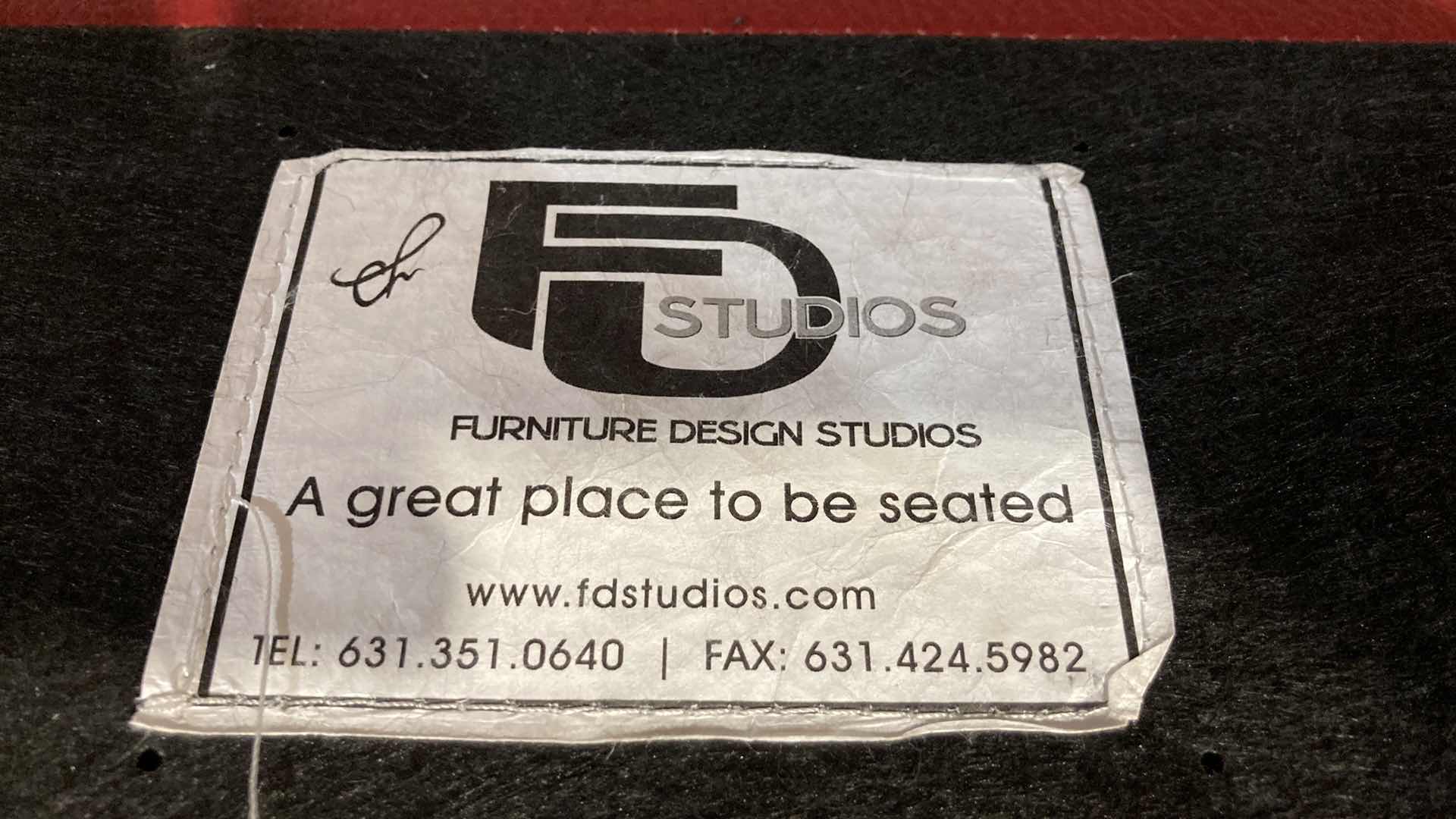 Photo 7 of F.D. STUDIOS ARTIFICIAL LEATHER RED SOFA 86” X 38” H 34” (DISPLAY MODEL)