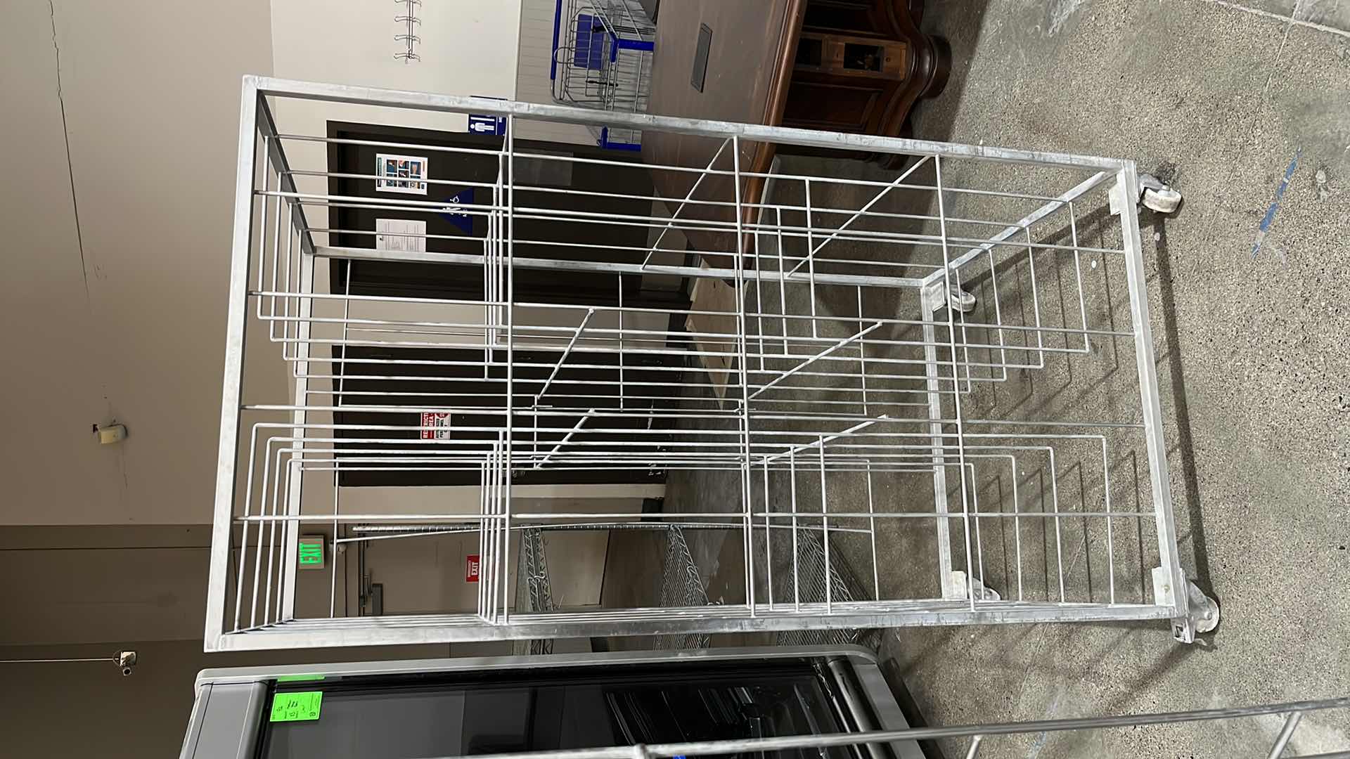 Photo 1 of COMMERCIAL DISHWASHING RACK 39.25” 37.5” H 77"