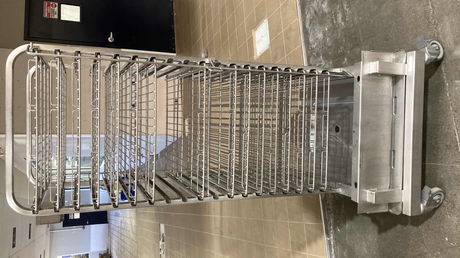 Photo 1 of ROLL-IN COMMERCIAL OVEN RACK 28” X 26” H 67” 