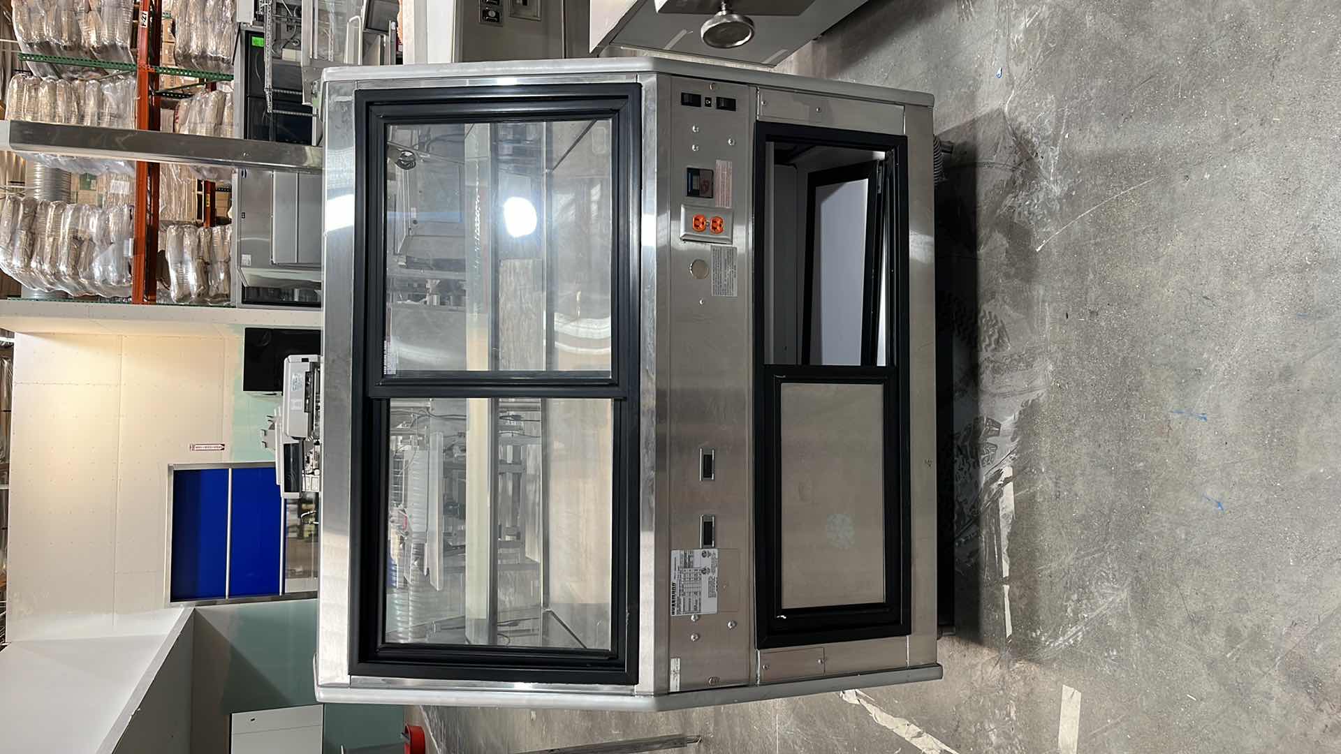 Photo 1 of HUSSMAN REFRIGERATED SERVICE DELI CASE W REAR STORAGE MODEL CR3HV-WD-4R (NEEDS COMPRESSOR & REFRIGERATION  LINE)