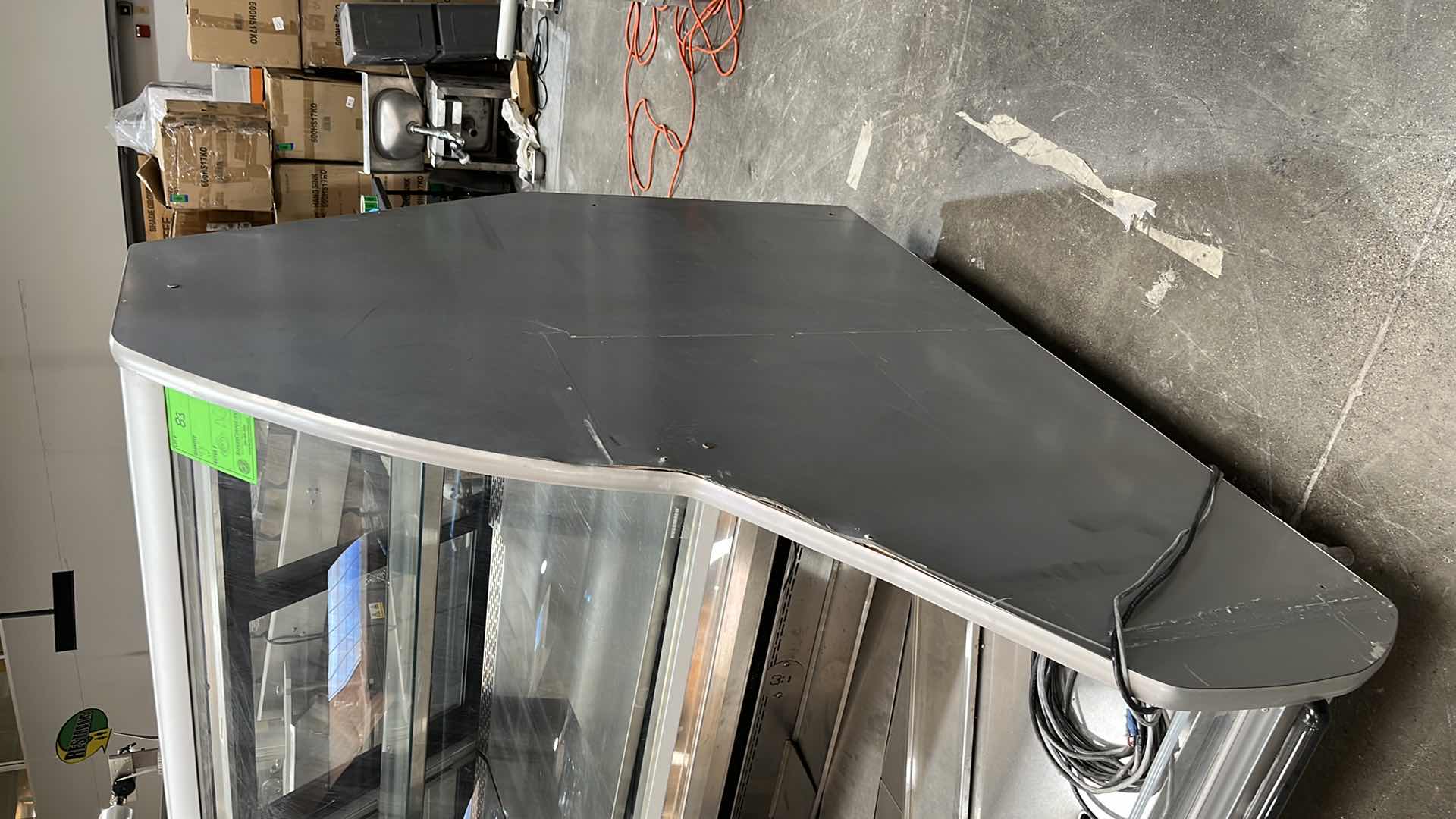 Photo 1 of HUSSMAN REFRIGERATED SERVICE DELI CASE W REAR STORAGE MODEL CR3HV-WD-4R (NEEDS COMPRESSOR & REFRIGERATION  LINE)