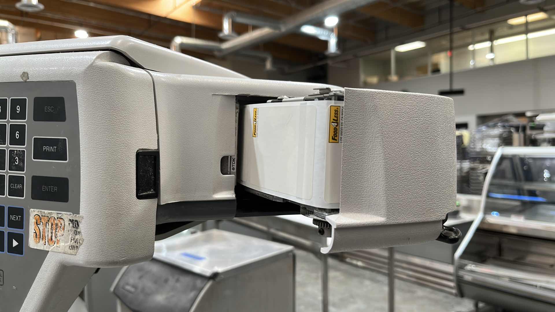 Photo 19 of HOBART COMMERCIAL DIGITAL DELI WRAPPING MACHINE W LABEL PRINTER MODEL UWS (HARDWIRED),  HEAT SEAL ENERGY SMART WRAPPER STATION W QUANTUM LABEL PRINTER (2),
HOBART ROLLER/DISCHARGE TABLE (MODEL HRT5-3)