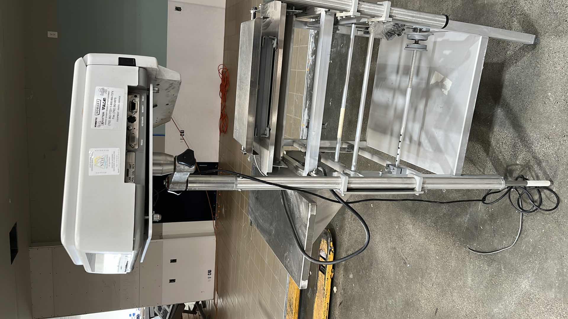 Photo 37 of HOBART COMMERCIAL DIGITAL DELI WRAPPING MACHINE W LABEL PRINTER MODEL UWS (HARDWIRED),  HEAT SEAL ENERGY SMART WRAPPER STATION W QUANTUM LABEL PRINTER (2),
HOBART ROLLER/DISCHARGE TABLE (MODEL HRT5-3)