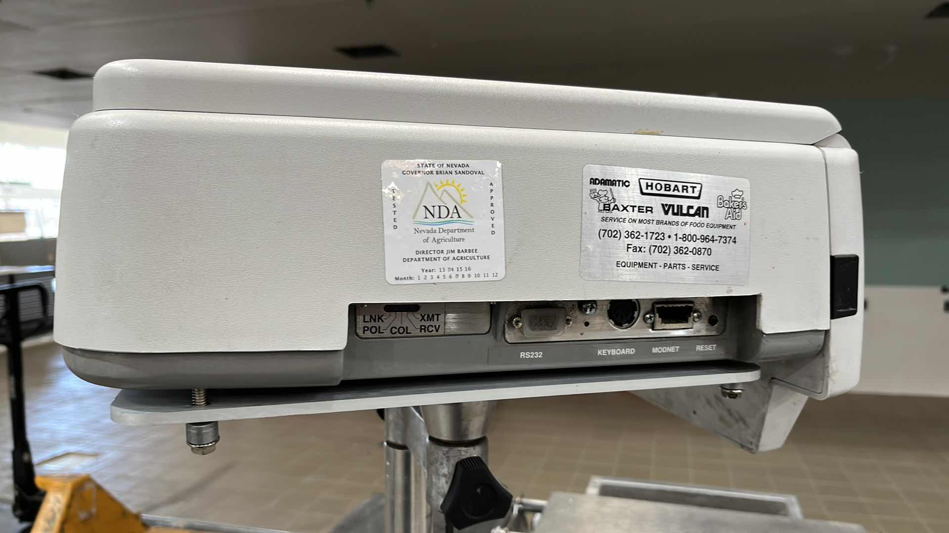 Photo 36 of HOBART COMMERCIAL DIGITAL DELI WRAPPING MACHINE W LABEL PRINTER MODEL UWS (HARDWIRED),  HEAT SEAL ENERGY SMART WRAPPER STATION W QUANTUM LABEL PRINTER (2),
HOBART ROLLER/DISCHARGE TABLE (MODEL HRT5-3)