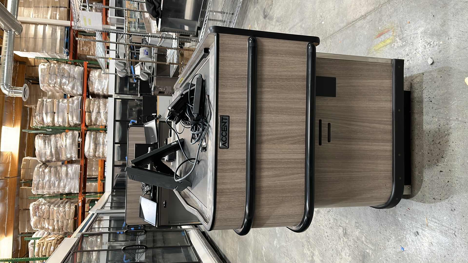 Photo 4 of ACCENT 2016 SINGLE BELT CHECK LANE W COMPLETE POS SYSTEM 97” X 25.5” H 42.5” (300+ LBS)