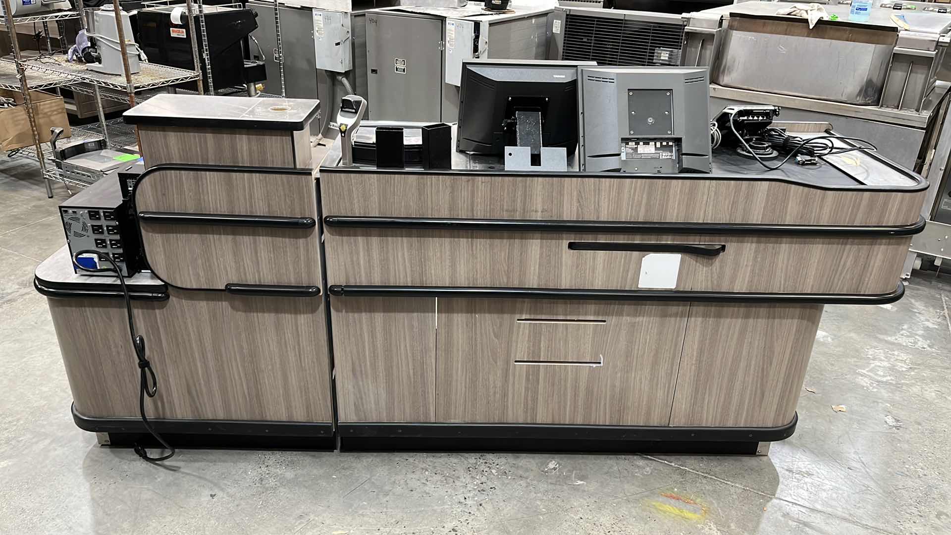 Photo 2 of ACCENT 2016 SINGLE BELT CHECK LANE W COMPLETE POS SYSTEM 97” X 25.5” H 42.5” (300+ LBS)