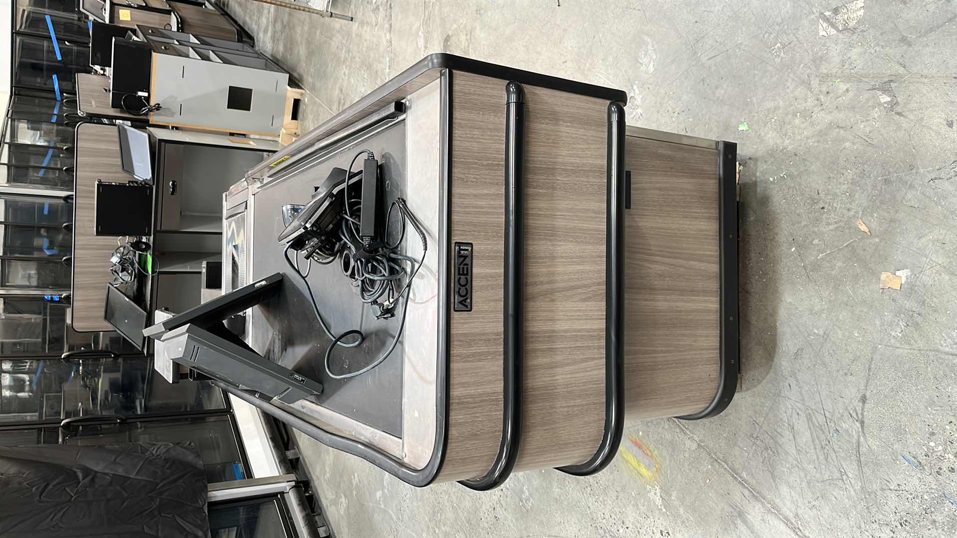 Photo 4 of ACCENT 2016 SINGLE BELT CHECK LANE W COMPLETE POS SYSTEM 97” X 25.5” H 42.5” (300+ LBS)