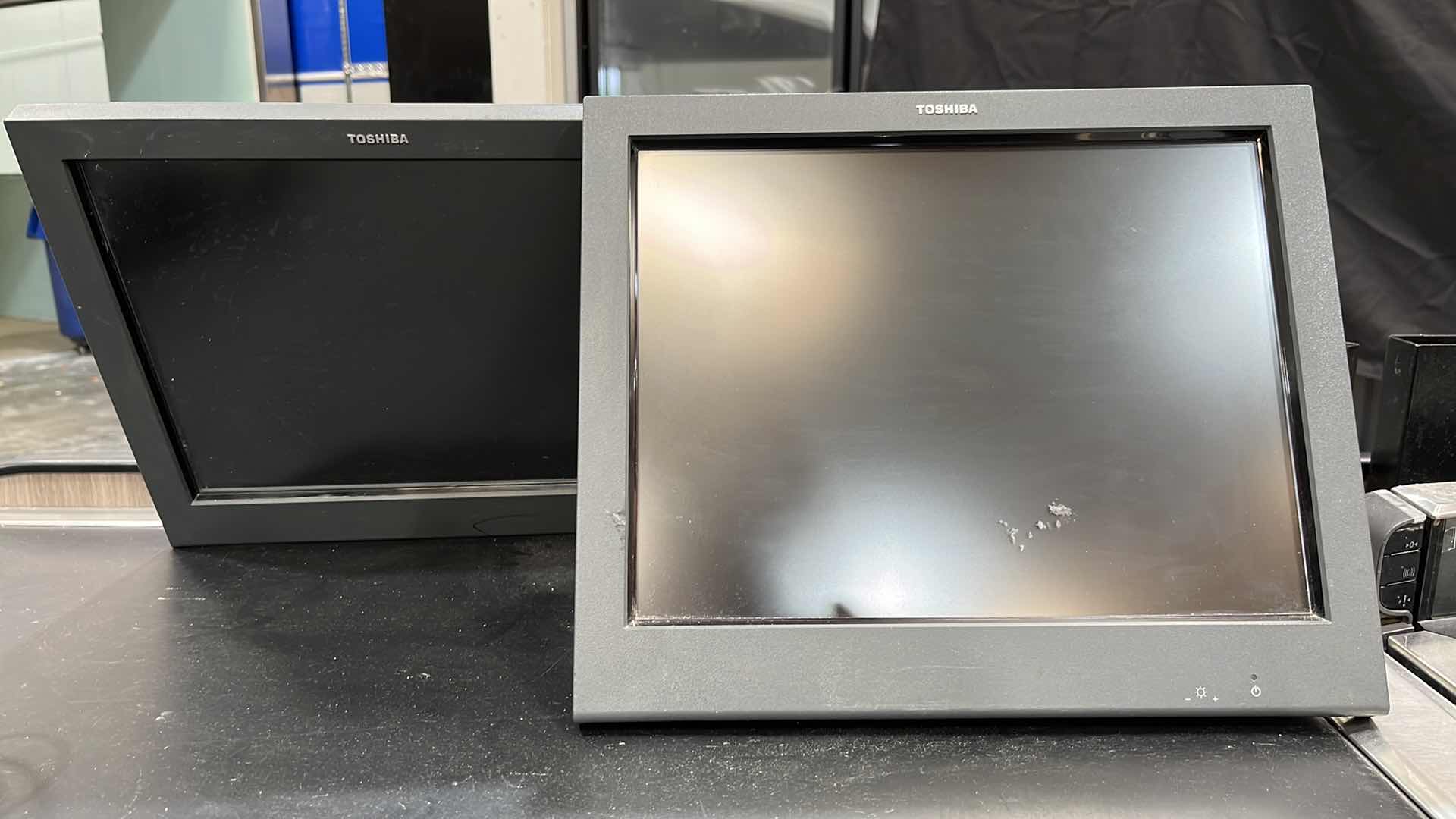 Photo 1 of ACCENT 2016 SINGLE BELT CHECK LANE W COMPLETE POS SYSTEM 97” X 25.5” H 42.5” (300+ LBS)