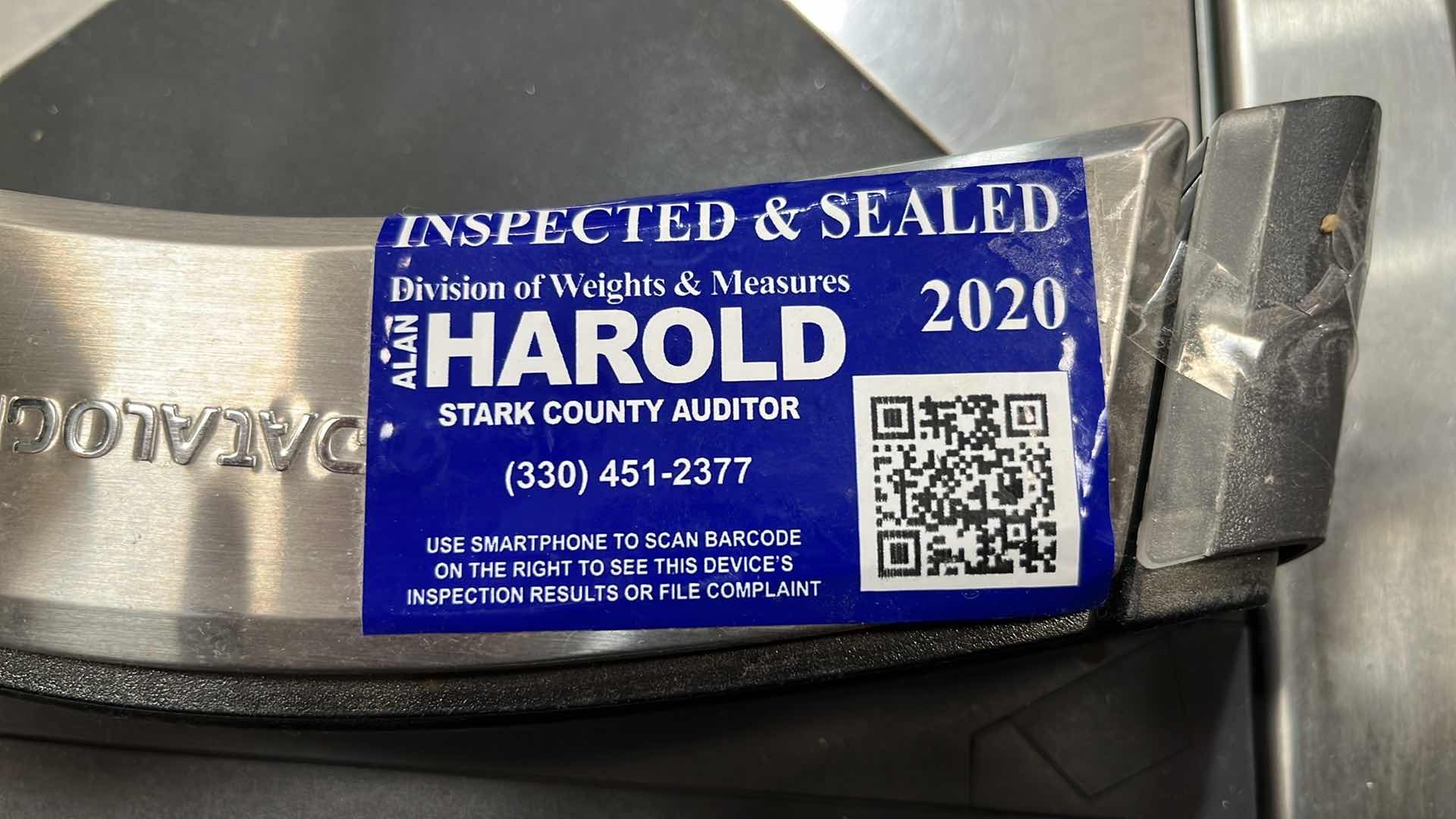 Photo 1 of ACCENT 2016 SINGLE BELT CHECK LANE W COMPLETE POS SYSTEM 97” X 25.5” H 42.5” (300+ LBS)