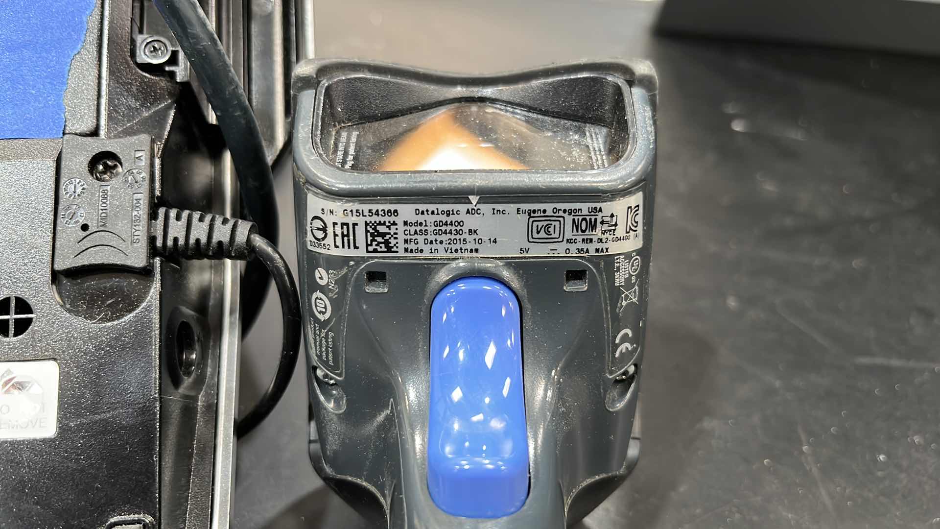 Photo 1 of ACCENT 2016 SINGLE BELT CHECK LANE W COMPLETE POS SYSTEM 97” X 25.5” H 42.5”