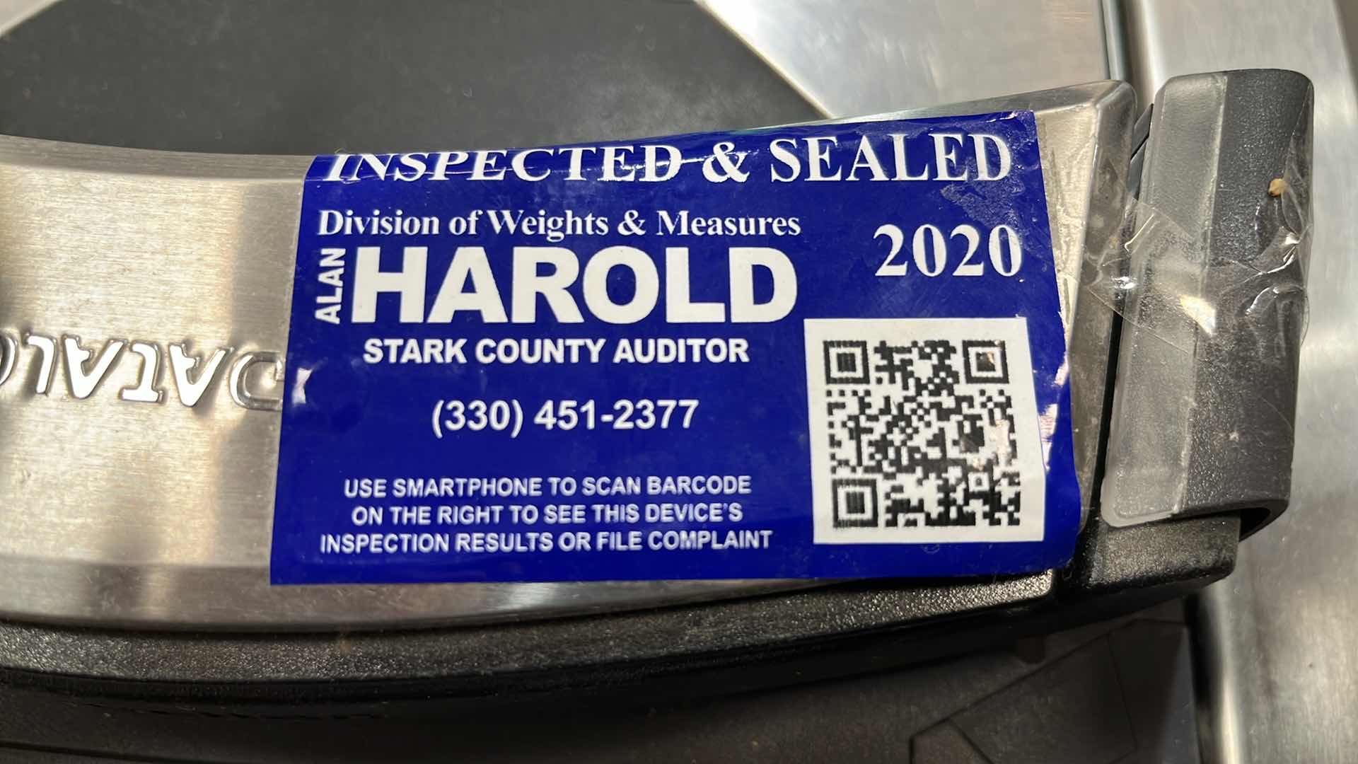 Photo 1 of ACCENT 2016 SINGLE BELT CHECK LANE W COMPLETE POS SYSTEM 97” X 25.5” H 42.5”