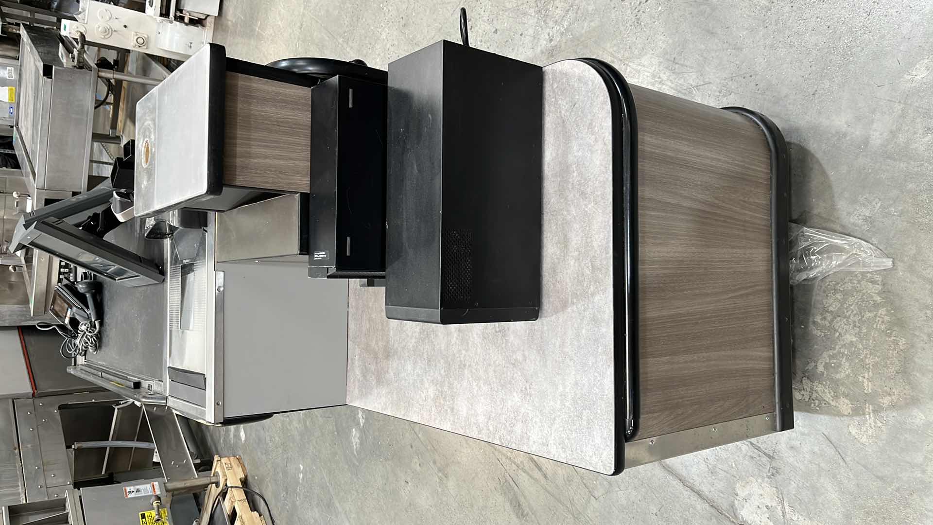 Photo 1 of ACCENT 2016 SINGLE BELT CHECK LANE W COMPLETE POS SYSTEM 97” X 25.5” H 42.5”