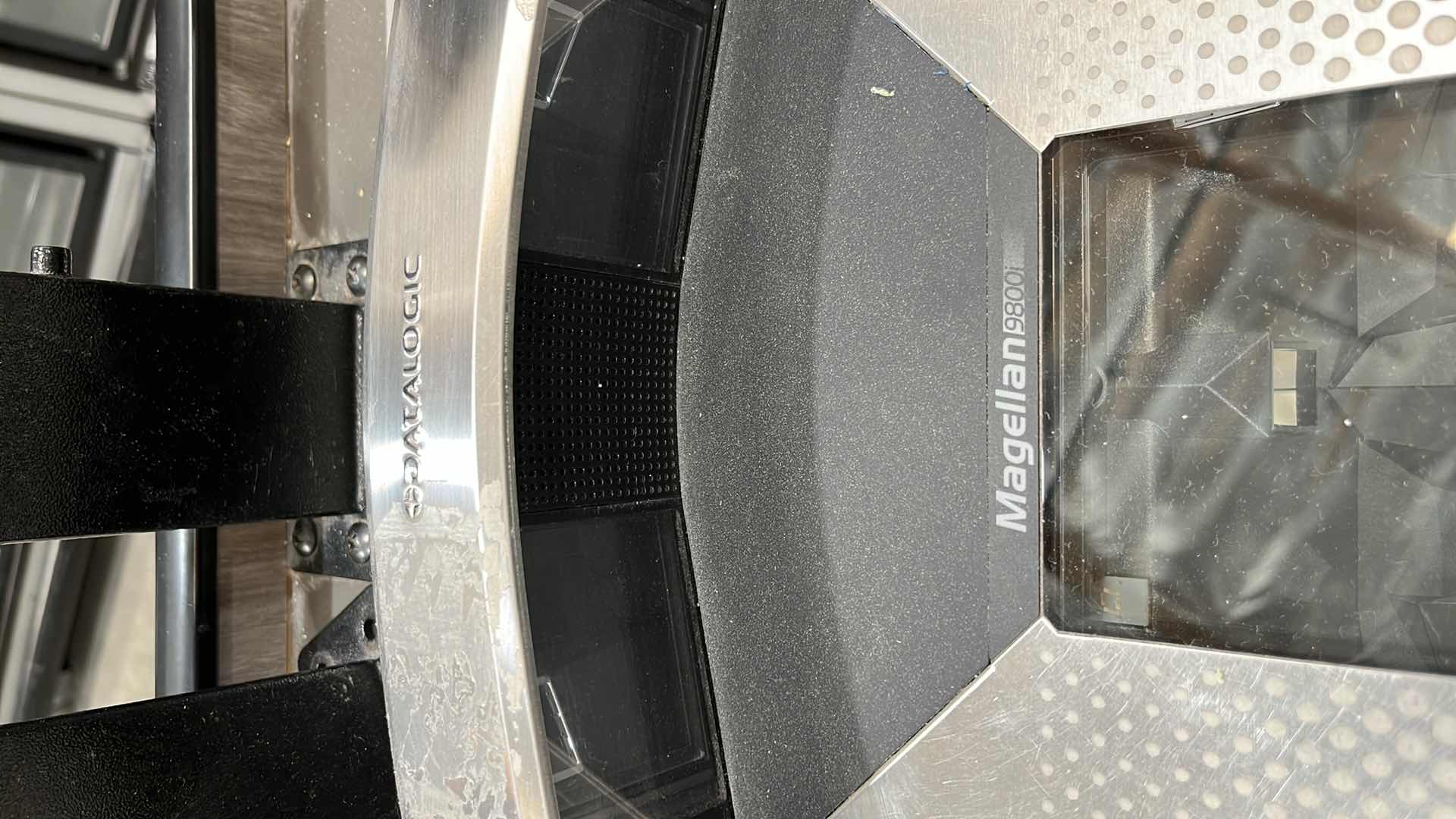 Photo 1 of ACCENT 2016 SINGLE BELT CHECK LANE W COMPLETE POS SYSTEM 97” X 25.5” H 42.5”