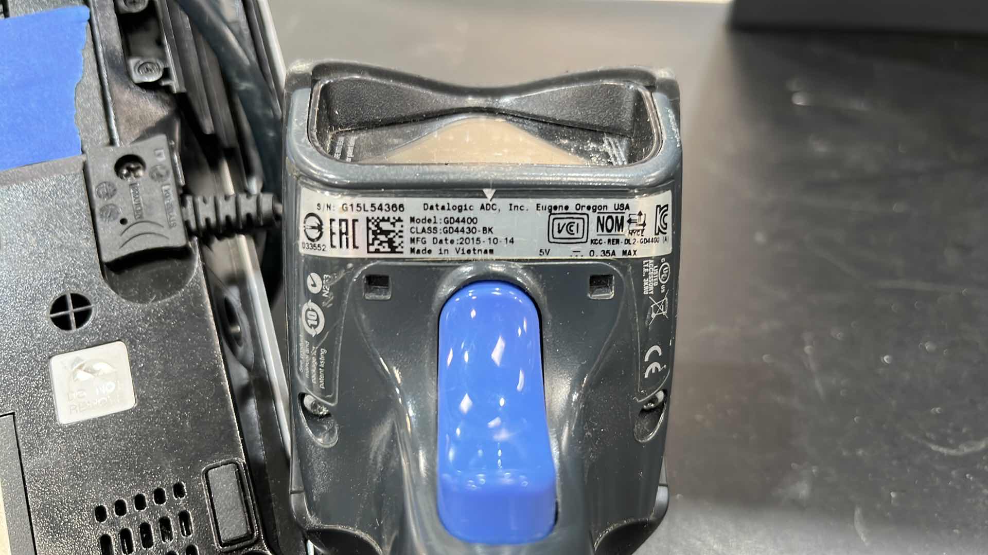 Photo 1 of ACCENT 2016 SINGLE BELT CHECK LANE W COMPLETE POS SYSTEM 97” X 25.5” H 42.5” (300+ LBS)