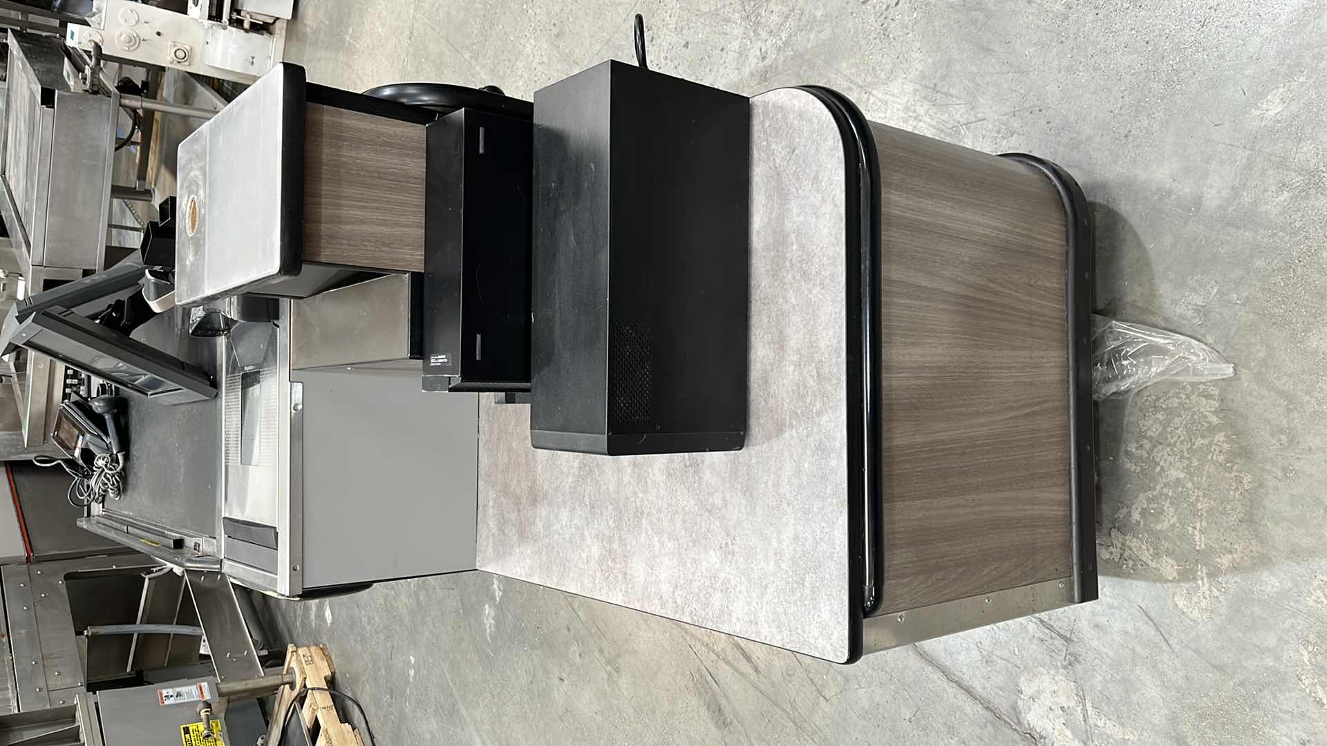 Photo 1 of ACCENT 2016 SINGLE BELT CHECK LANE W COMPLETE POS SYSTEM 97” X 25.5” H 42.5” (300+ LBS)