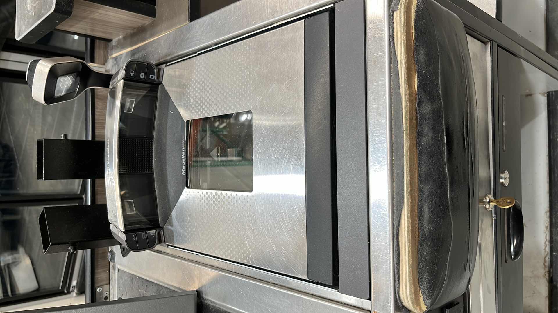 Photo 1 of ACCENT 2016 SINGLE BELT CHECK LANE W COMPLETE POS SYSTEM 97” X 25.5” H 42.5” (300+ LBS)