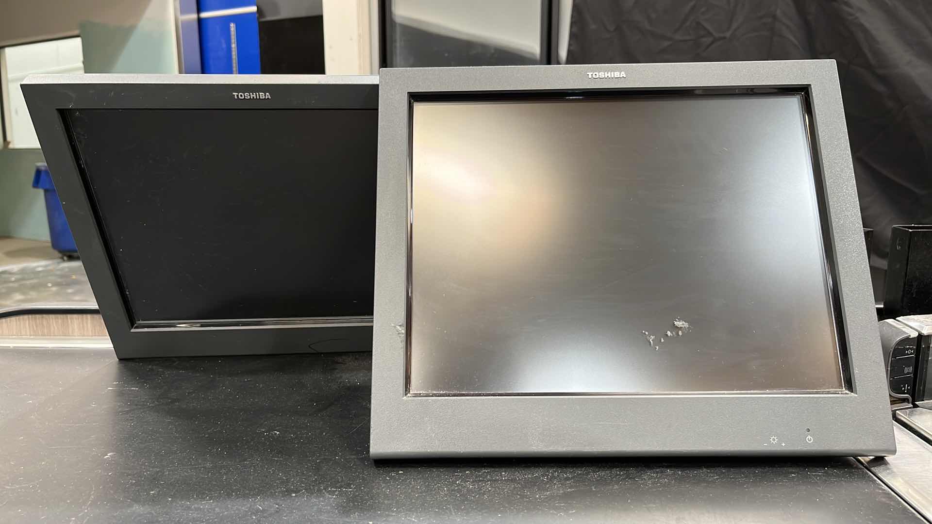 Photo 1 of ACCENT 2016 SINGLE BELT CHECK LANE W COMPLETE POS SYSTEM 97” X 25.5” H 42.5” (300+ LBS)