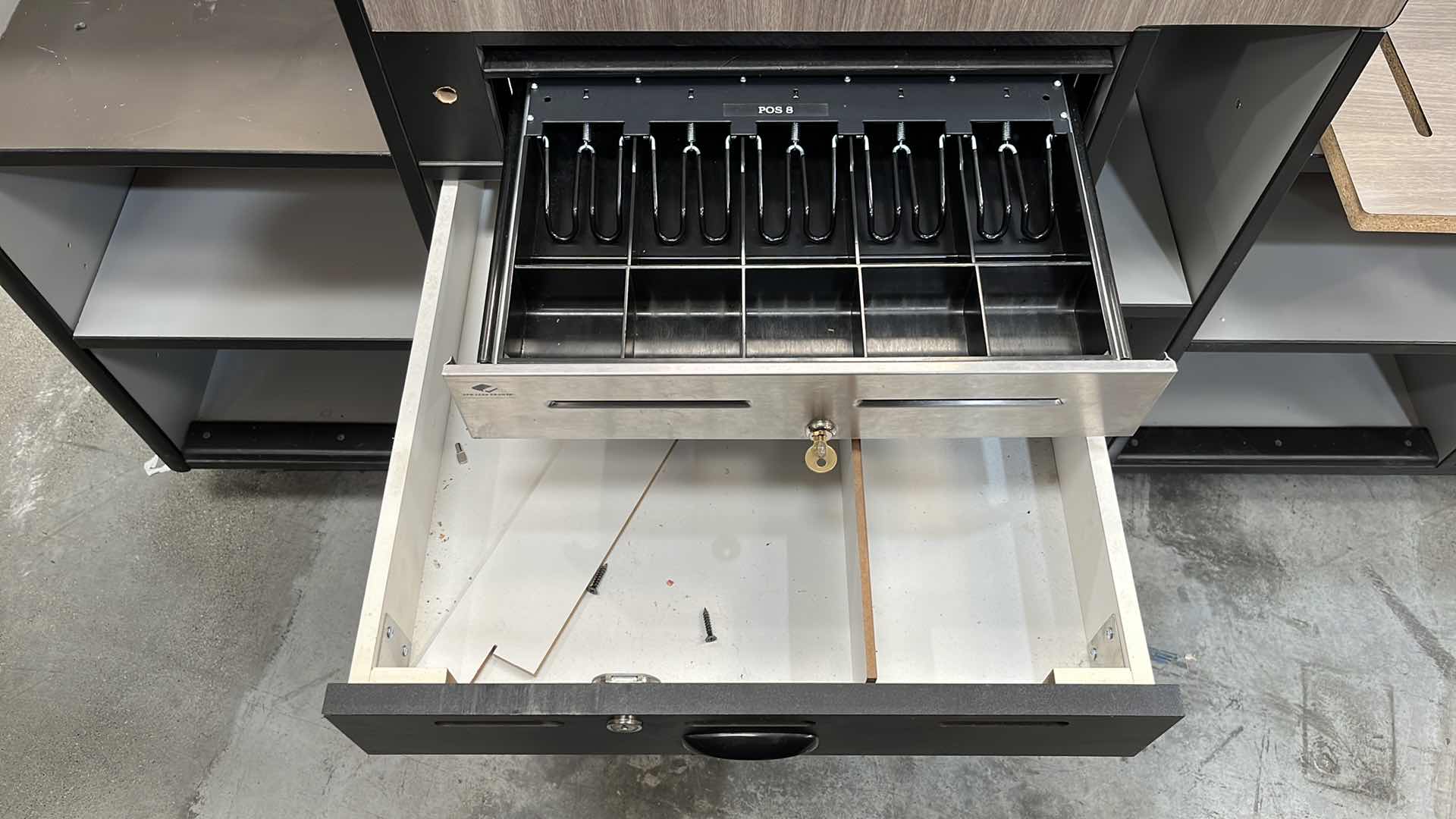 Photo 1 of ACCENT DUAL CUSTOMER SERVICE STATION W COMPLETE POS SYSTEM 97” X 25.5” X 42.5” (400+ LBS)