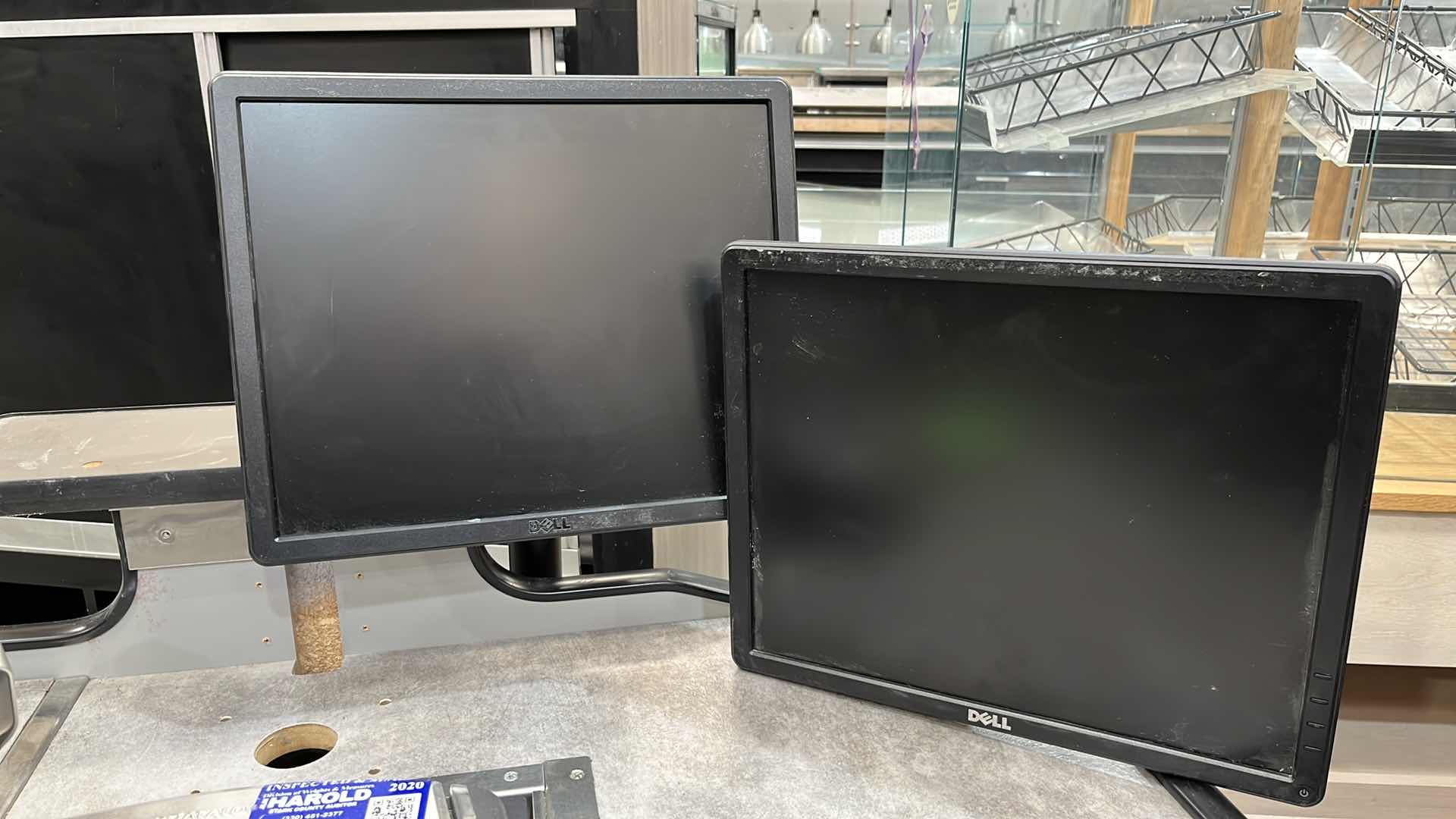 Photo 1 of ACCENT DUAL CUSTOMER SERVICE STATION W COMPLETE POS SYSTEM 97” X 25.5” X 42.5” (400+ LBS)