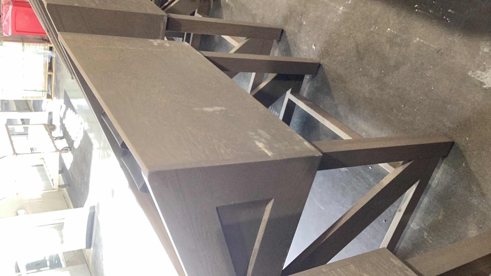 Photo 3 of WOODEN ANGLED FRUIT DISPLAY STAND WITH ONE STACKER 36” X 28” H 37”