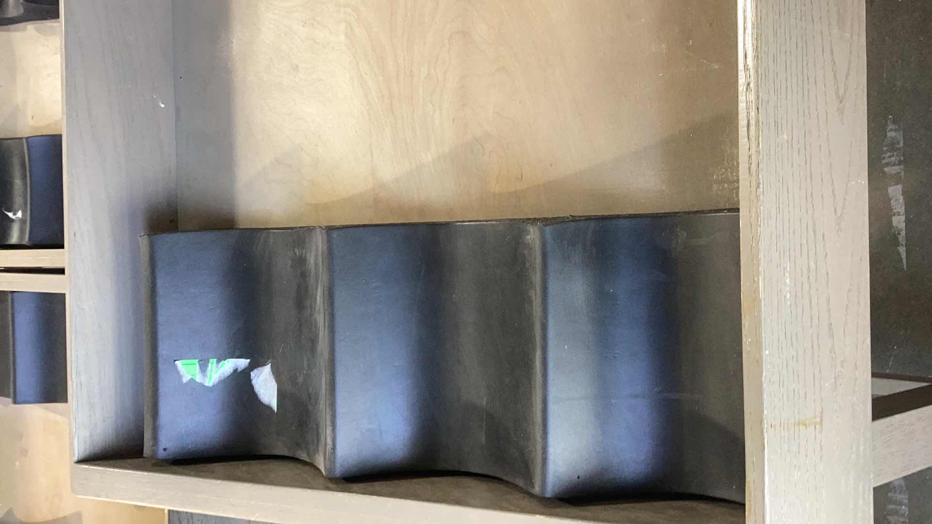 Photo 1 of WOODEN ANGLED FRUIT DISPLAY STAND WITH ONE STACKER 36” X 28” H 37”