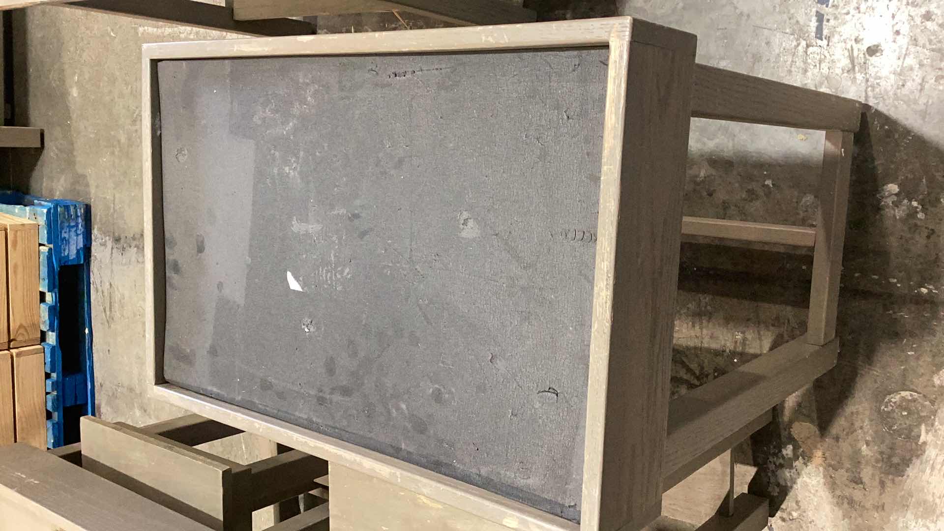 Photo 1 of TWO PIECE WOODEN FRUIT DISPLAY STANDS 27” X 18” H 32”