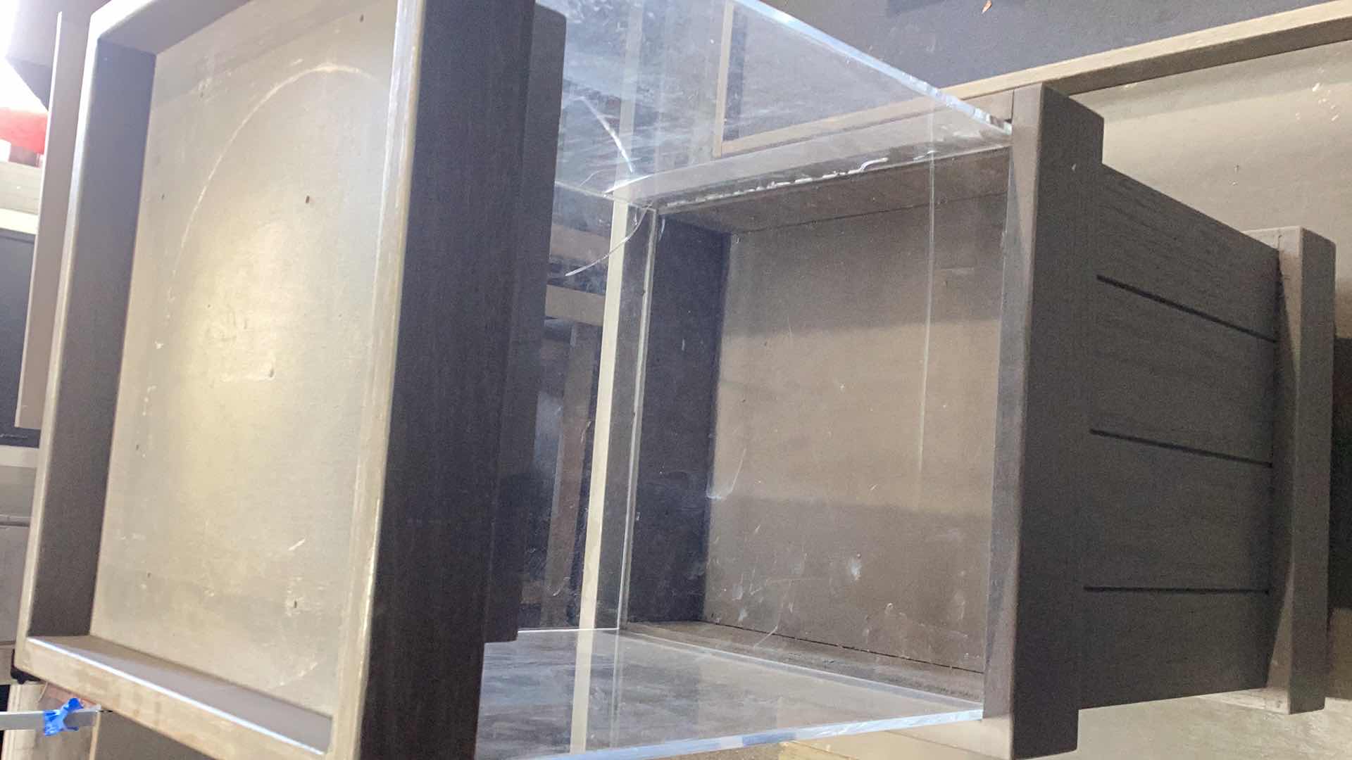 Photo 1 of TWO PIECE FRUIT DISPLAY STANDS 30” X 30” H 30”