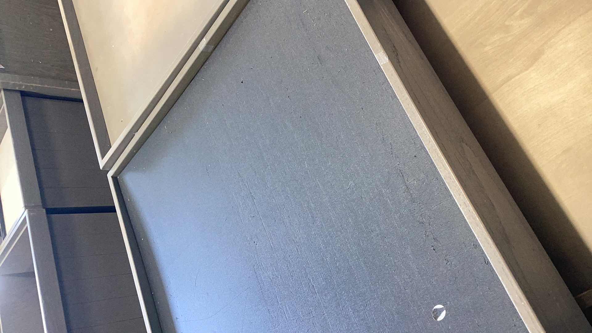 Photo 3 of THREE PIECE WOODEN FRUIT DISPLAY STANDS WITH LINER 36” X 36” H 32”