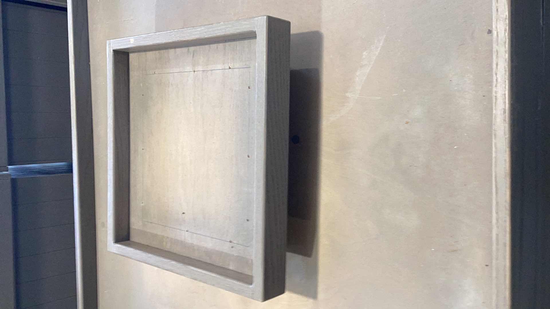 Photo 1 of THREE PIECE WOODEN FRUIT DISPLAY STANDS 36” X 36” H 32”