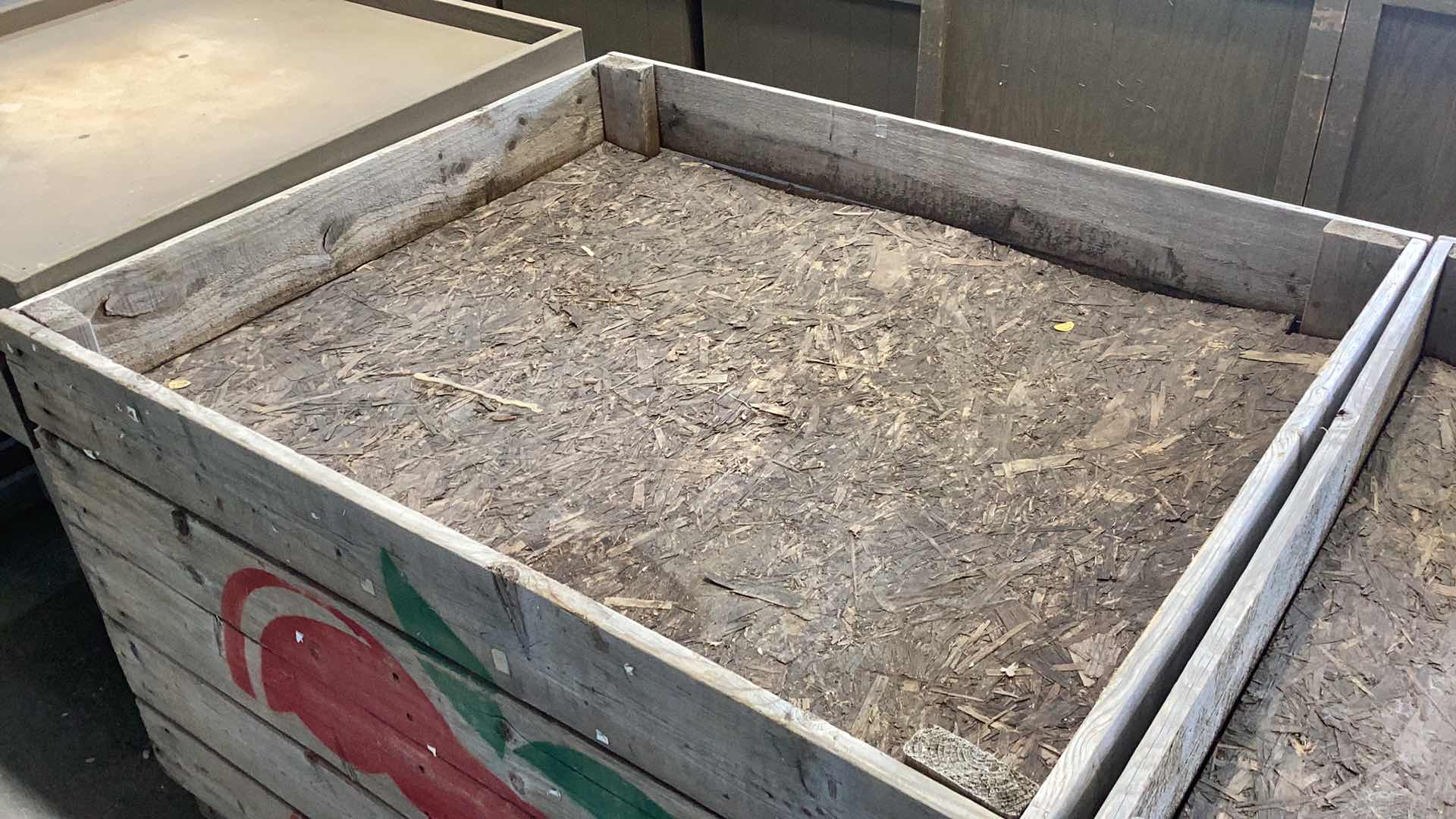 Photo 1 of LARGE WOODEN APPLE DISPLAY CASE 47” X 40” H 32”