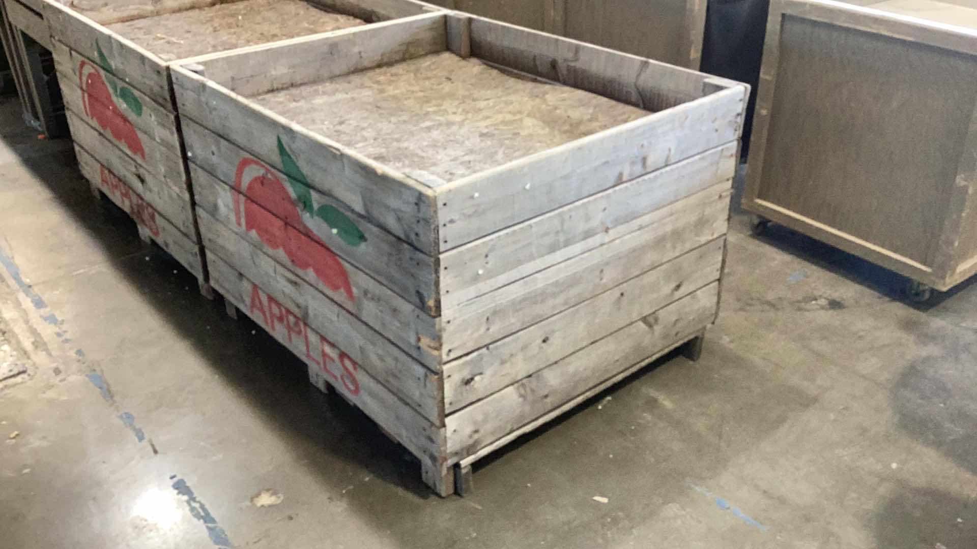 Photo 1 of LARGE WOODEN APPLE DISPLAY CASE 47” X 40” H 32”