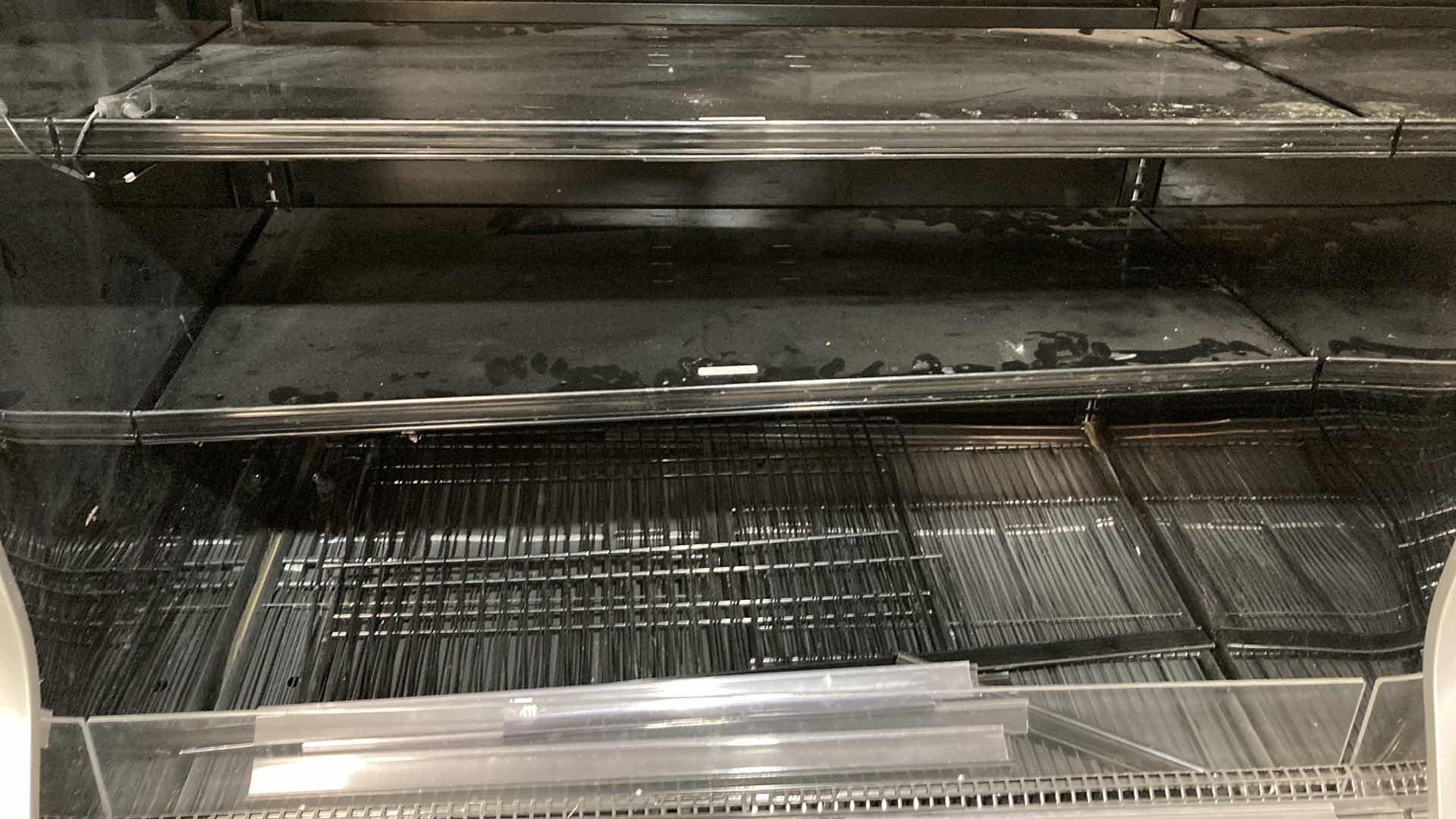 Photo 1 of HUSSMANN COMMERCIAL MARKET DISPLAY OPEN AIR COOLER W SHELVING (HARDWIRED)