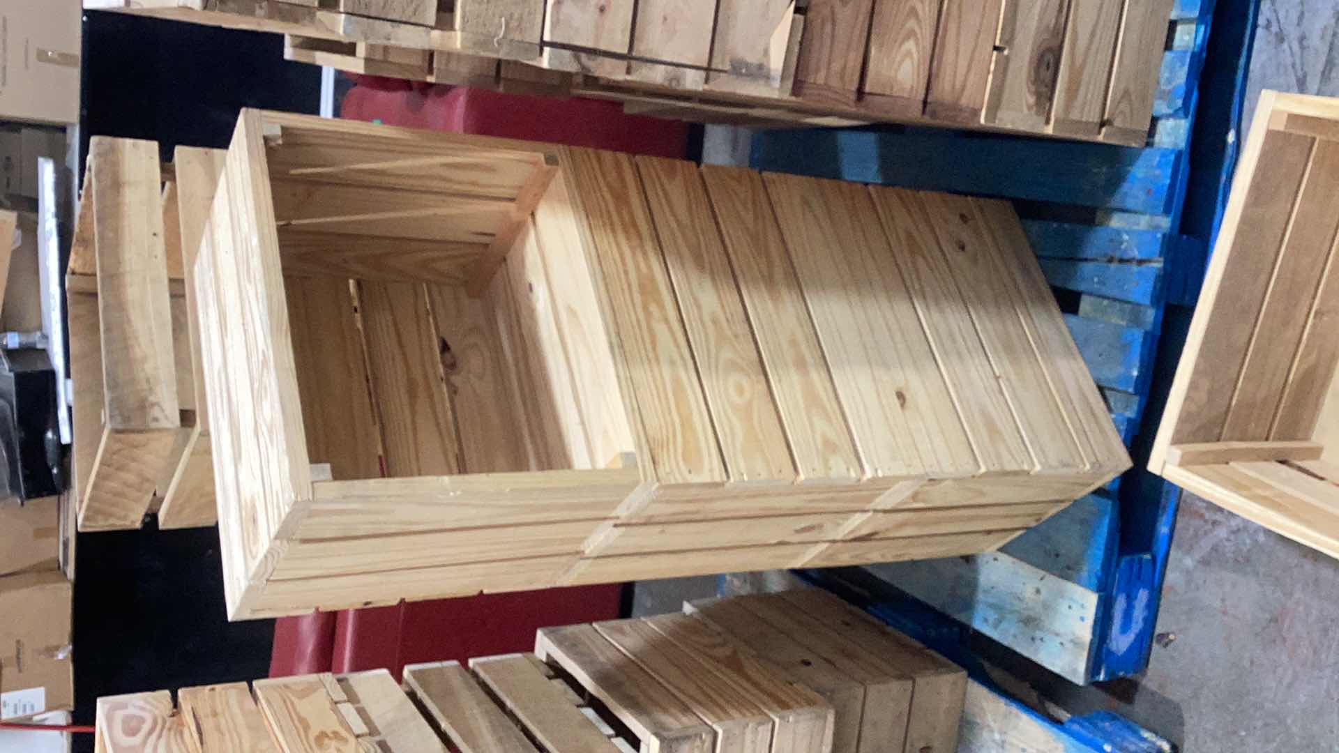 Photo 1 of TWO WOODEN CRATES, THREE ARE TOGETHER 18” X 12” H 45”