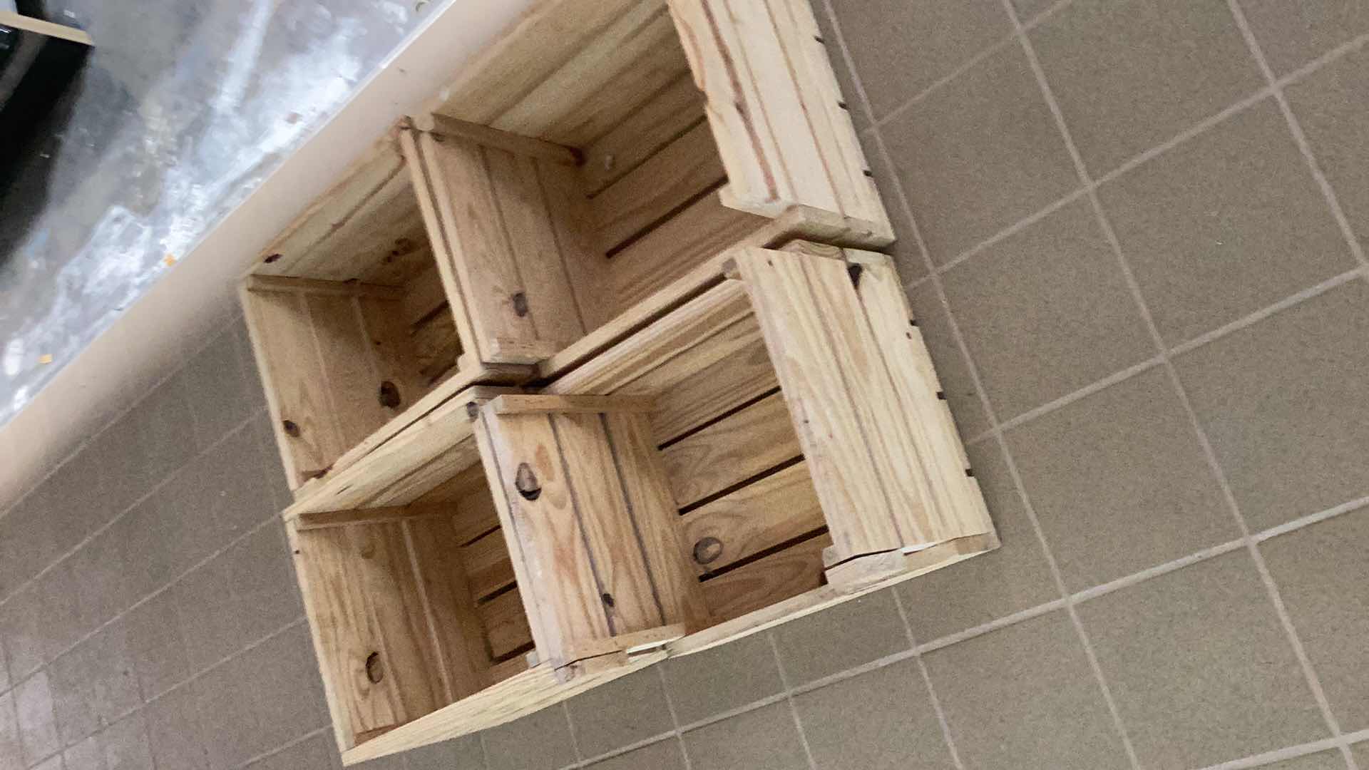 Photo 1 of FOUR WOODEN CRATES 15” X 18” H 12”
