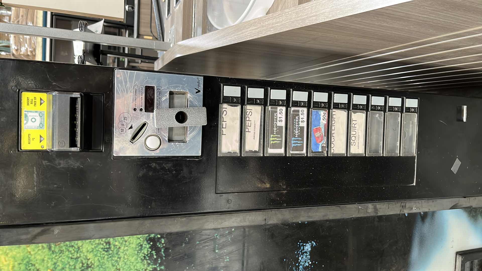 Photo 6 of VENDO COLD BEVERAGE VENDING MACHINE W 10 SELECTIONS MODEL V540