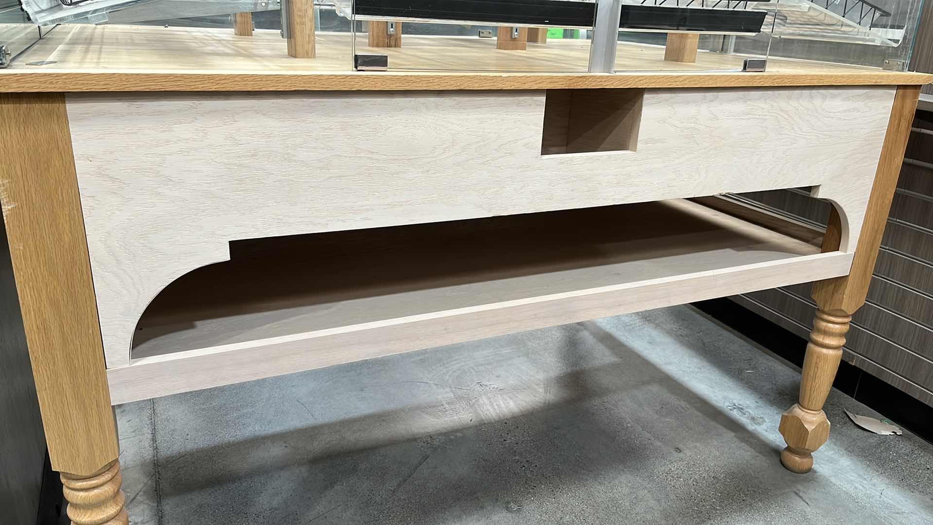 Photo 1 of DRY BAKERY MERCHANDIZER DISPLAY CASE W GLASS DOORS 42.75” X 61” H 60.25"