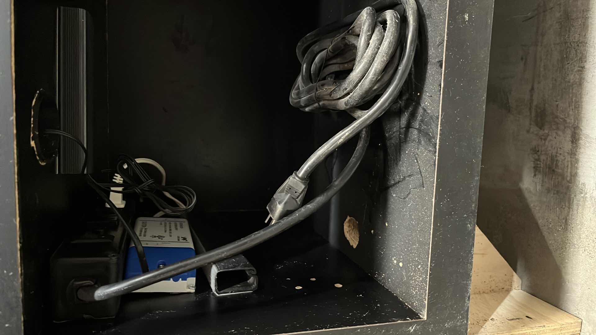 Photo 1 of MERCHANDIZER DISPLAY CASE W GLASS DOORS & LED POWER SUPPLY 44” X 58.5” H 56.25”