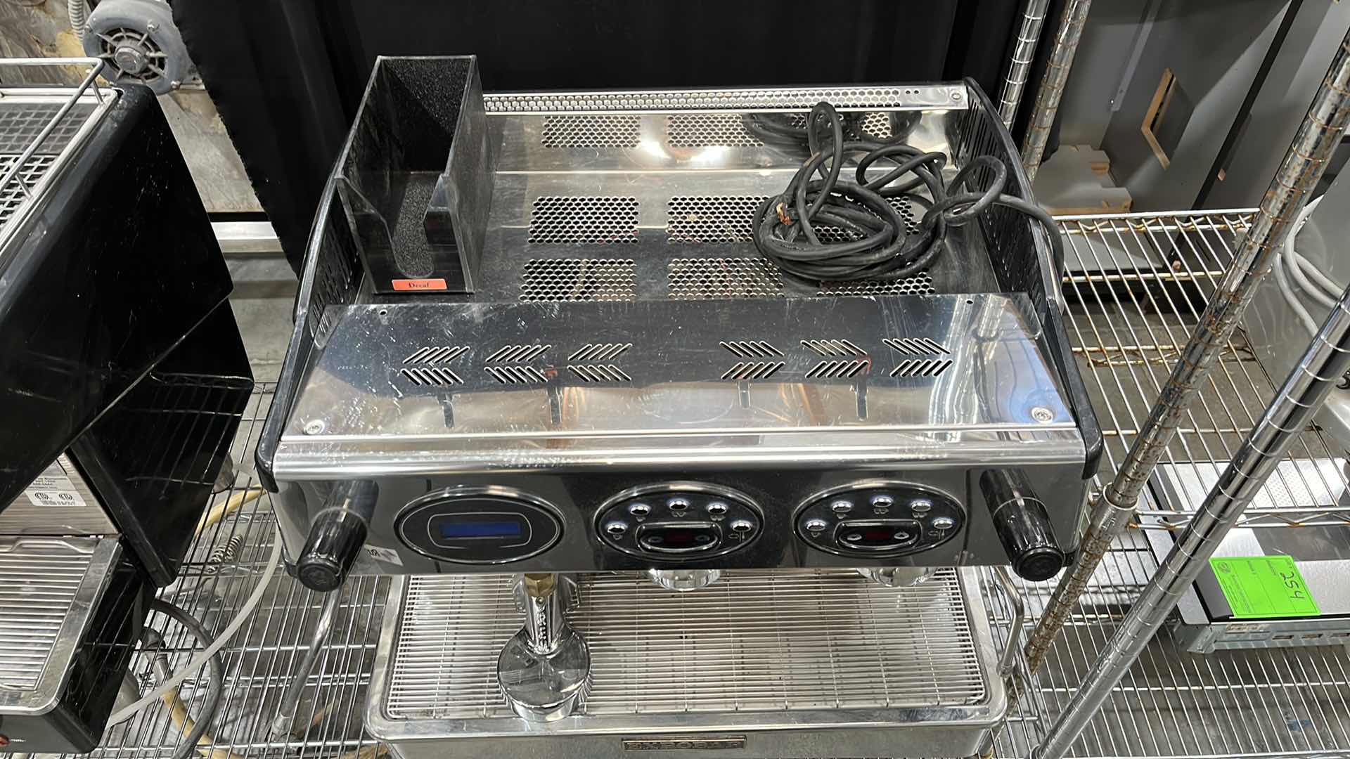 Photo 1 of EXPOBAR MULTI BOILER COMMERCIAL COFFEE MACHINE
20.5” X 27” H 21” (ESPRESSO PORTAFILTER IS NOT INCLUDED)