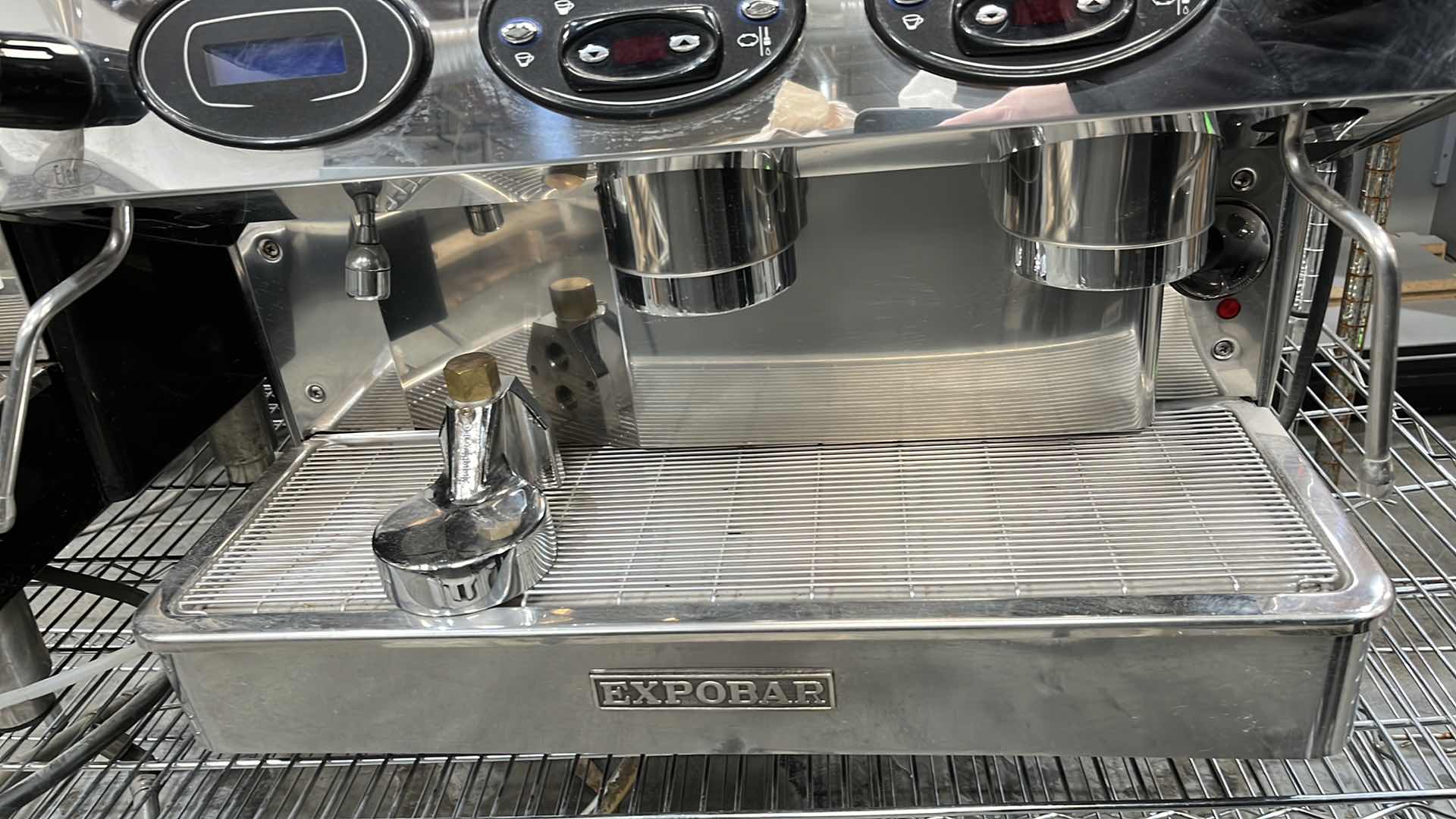 Photo 1 of EXPOBAR MULTI BOILER COMMERCIAL COFFEE MACHINE
20.5” X 27” H 21” (ESPRESSO PORTAFILTER IS NOT INCLUDED)