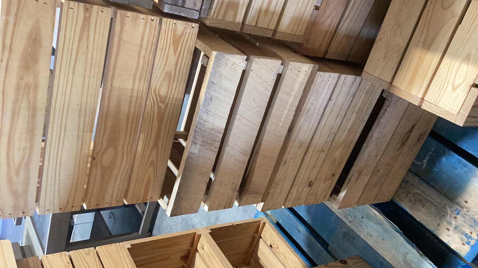 Photo 3 of FOUR SEPARATE WOODEN CRATES 18” X 15” H 12”