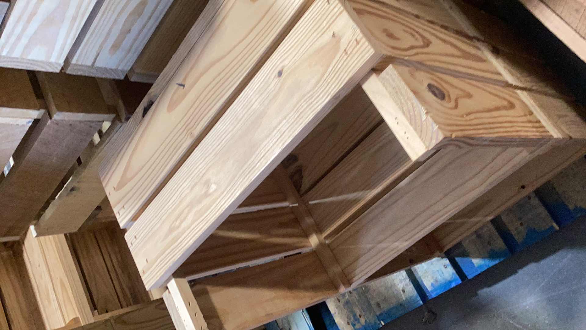 Photo 1 of TWO WOODEN CRATES, TWO ARE ATTACHED 18” X 12” H 30”