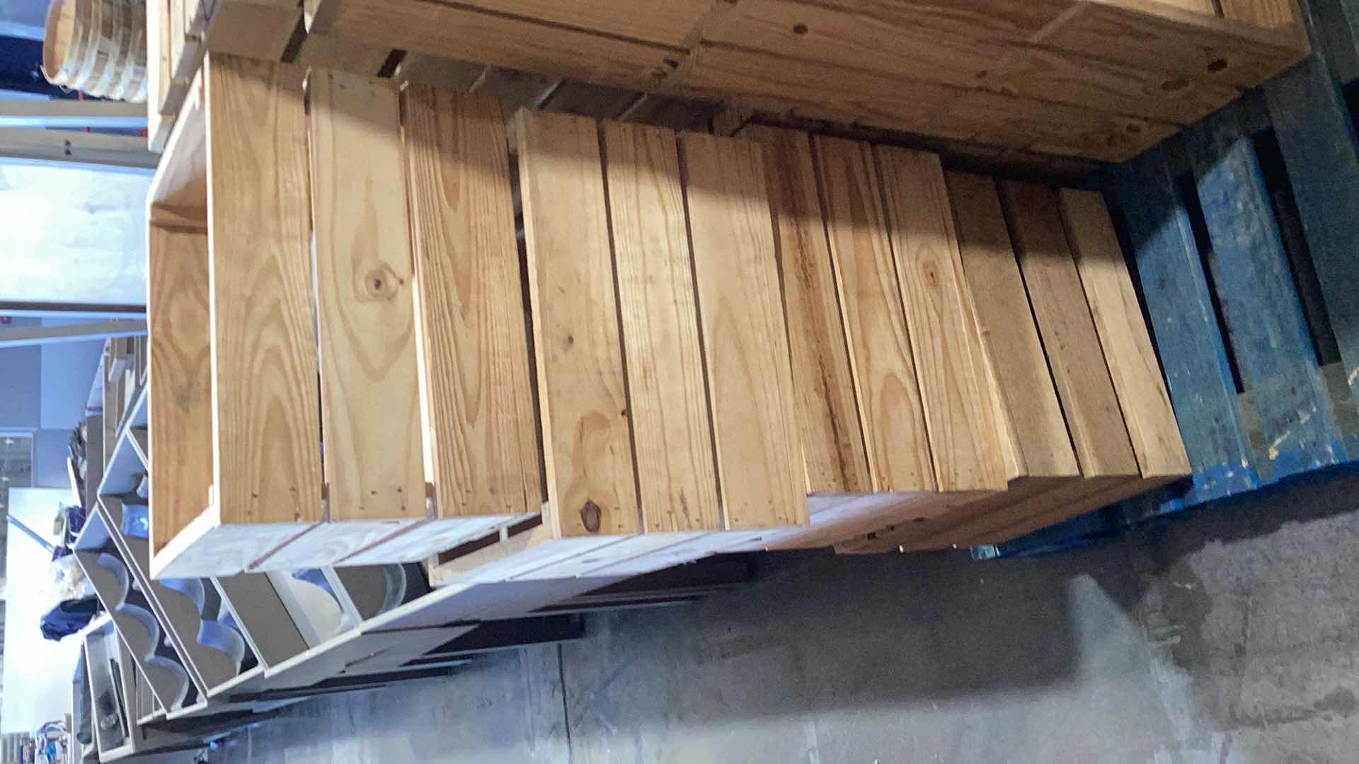 Photo 1 of FOUR SEPARATE WOODEN CRATES 15” X 18” H 12”