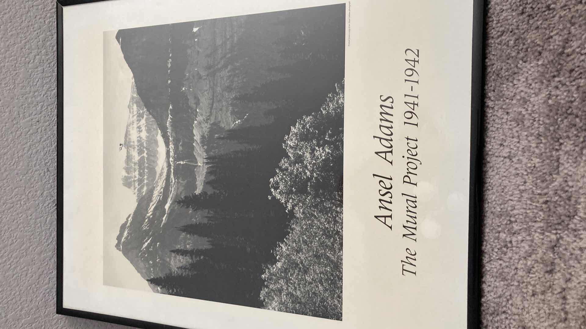 Photo 1 of THE MURAL PROJECT ANSEL ADAMS 1941-1942 FRAMED PHOTOS (4)